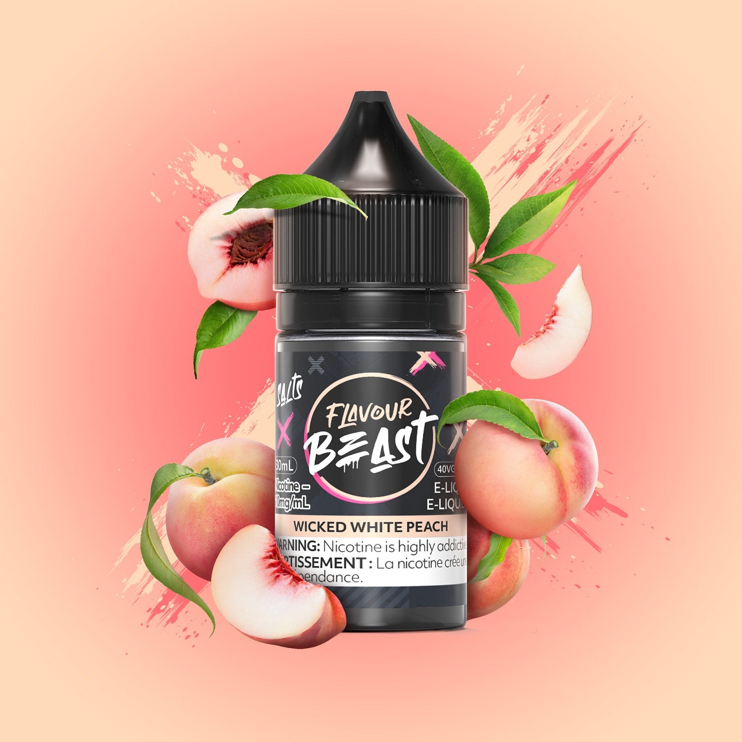 Flavour Beast Salt - Wicked White Peach (PROVINCIAL)