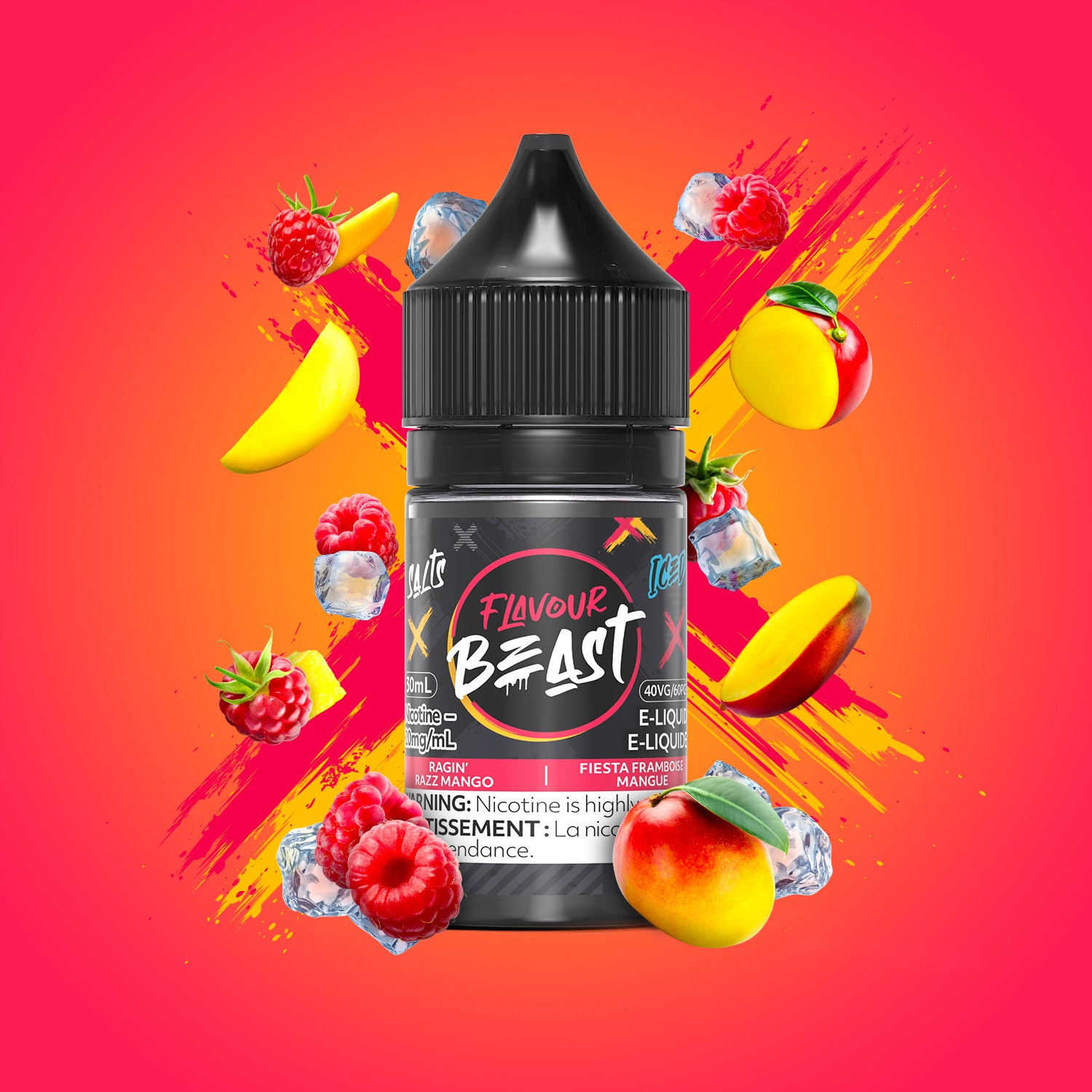 Flavour Beast Salt - Ragin' Razz Mango Iced (PROVINCIAL)