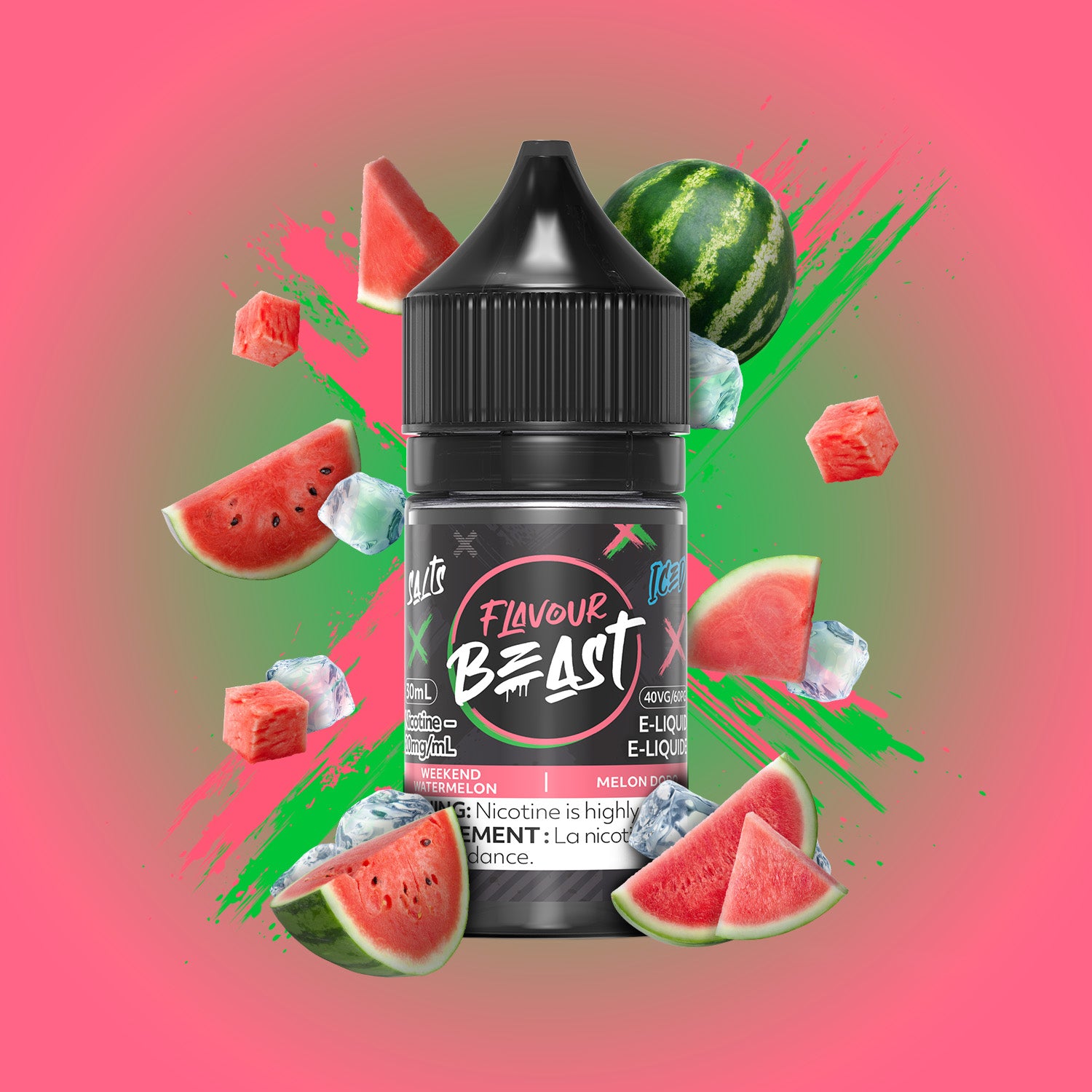 Flavour Beast Salt - Weekend Watermelon Iced (PROVINCIAL)