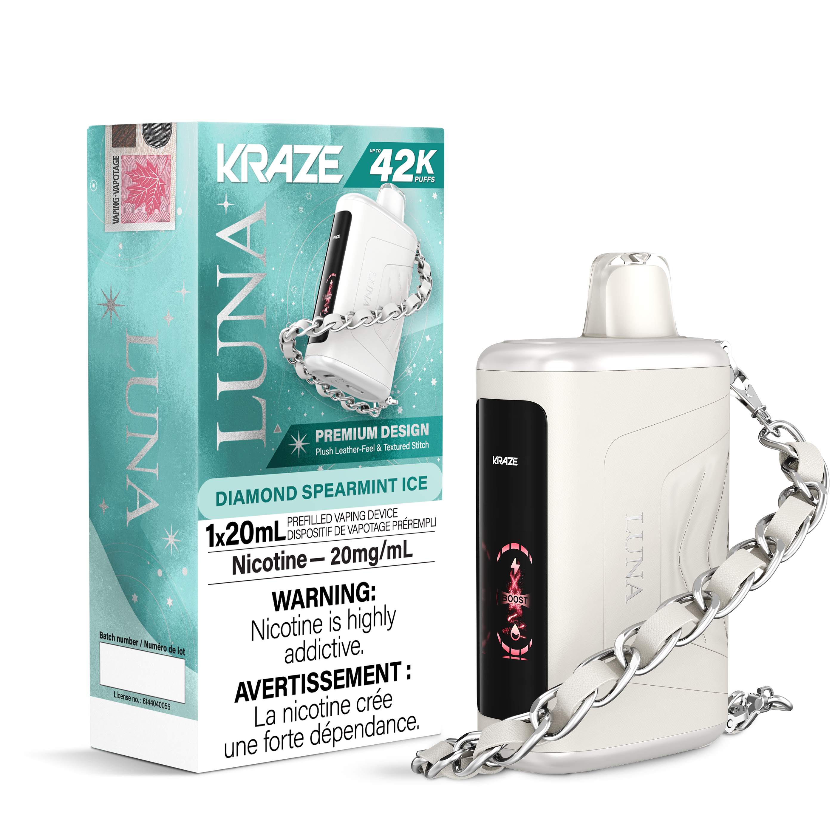Kraze Luna - Disposable E-Cig (PROVINCIAL) (42K Puffs)