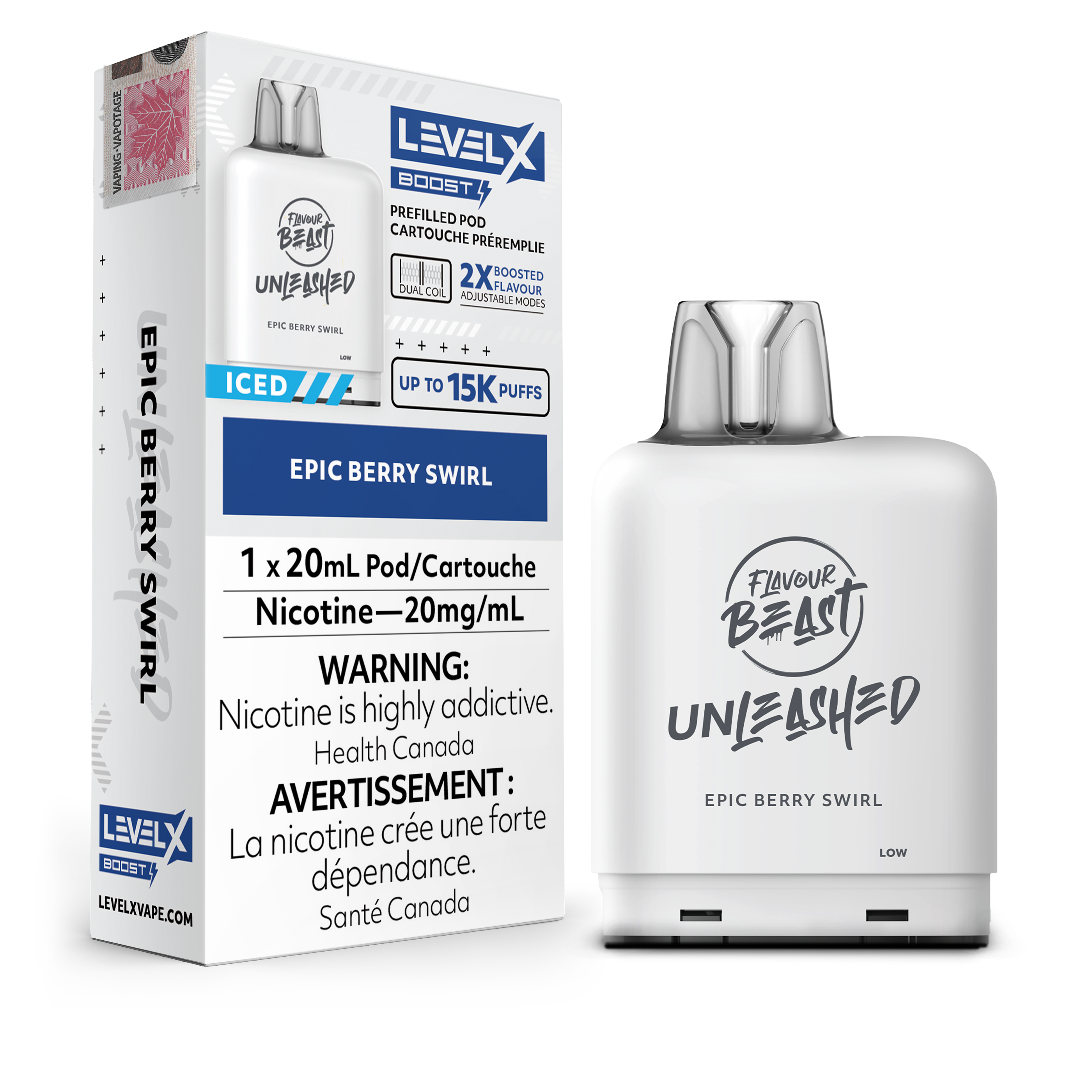 Level X - Flavour Beast Boost Unleashed Pods (15k puffs)