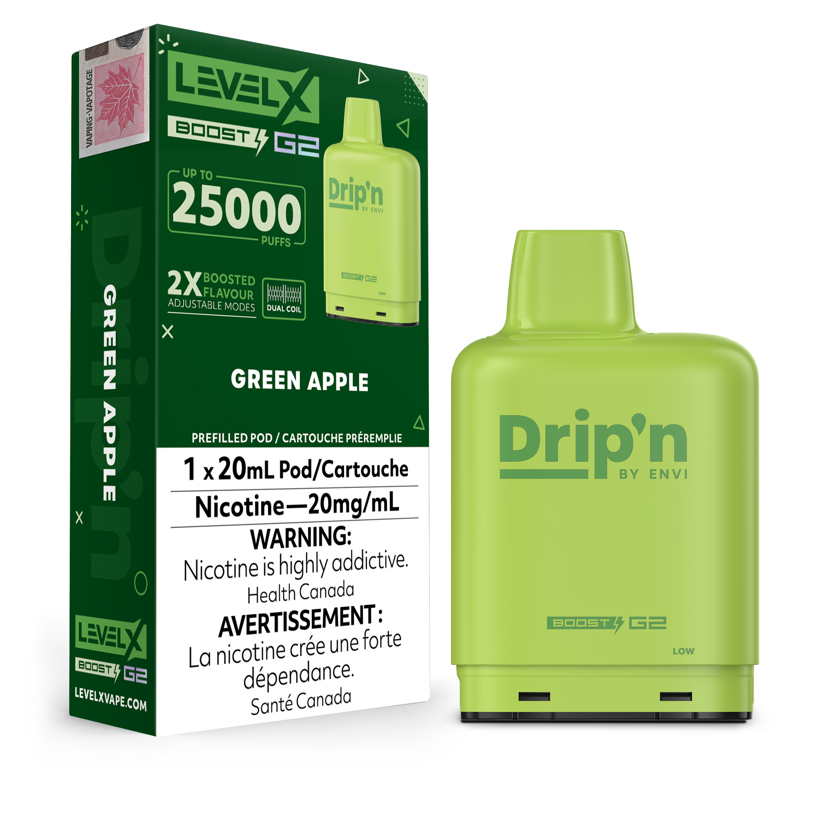 Level X - Drip'n Boost G2 Pods (25k Puffs) (PROVINCIAL)