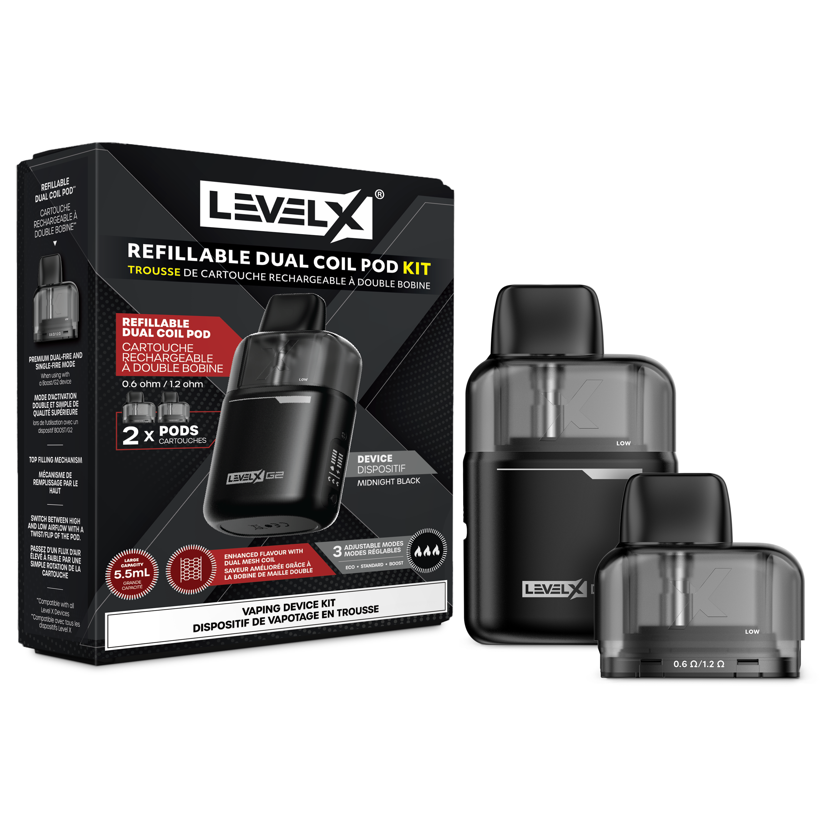 Level X G2 Base Device + 2 Refillable Pods