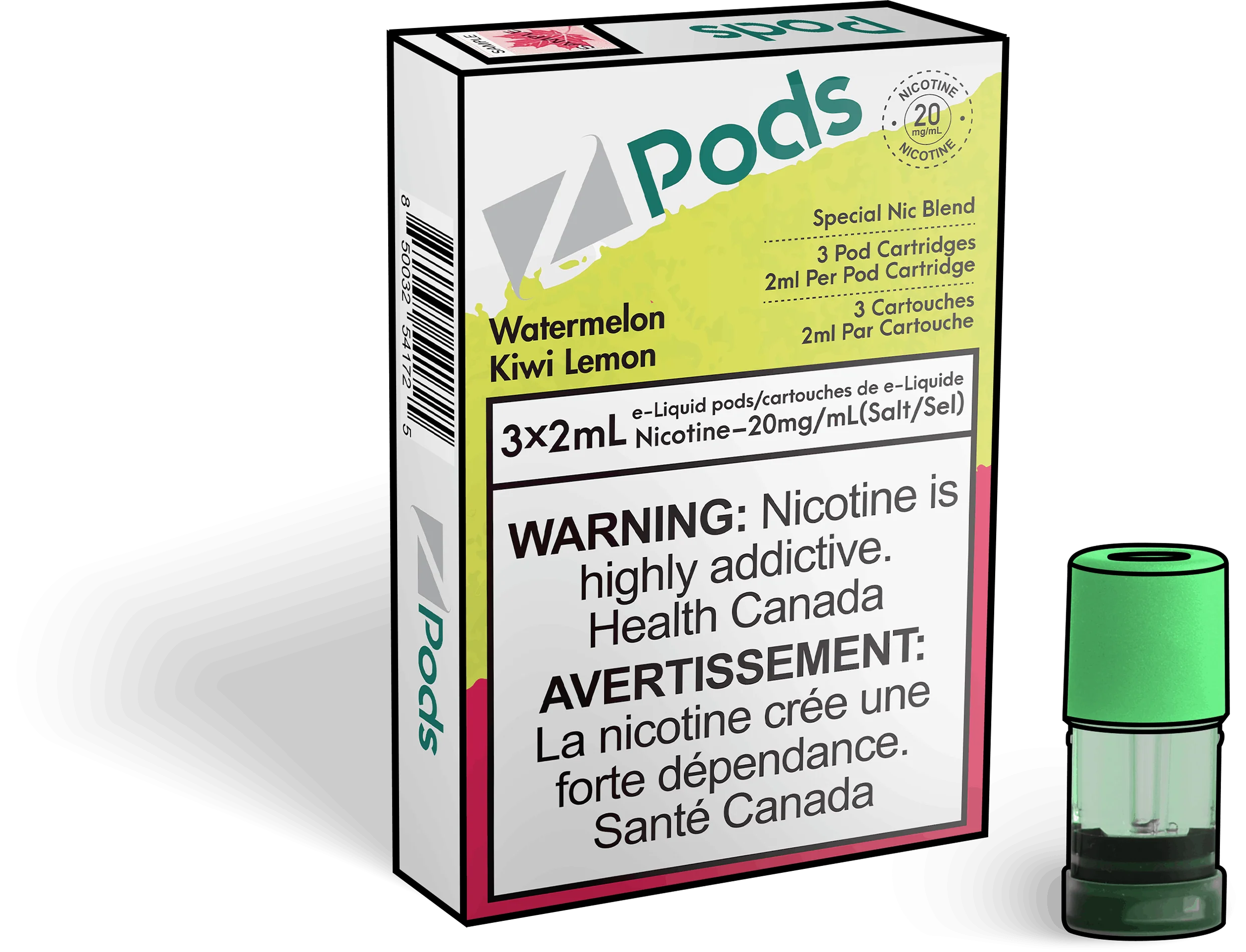 Z Pods - Pastèque Kiwi Citron (PROVINCIAL)