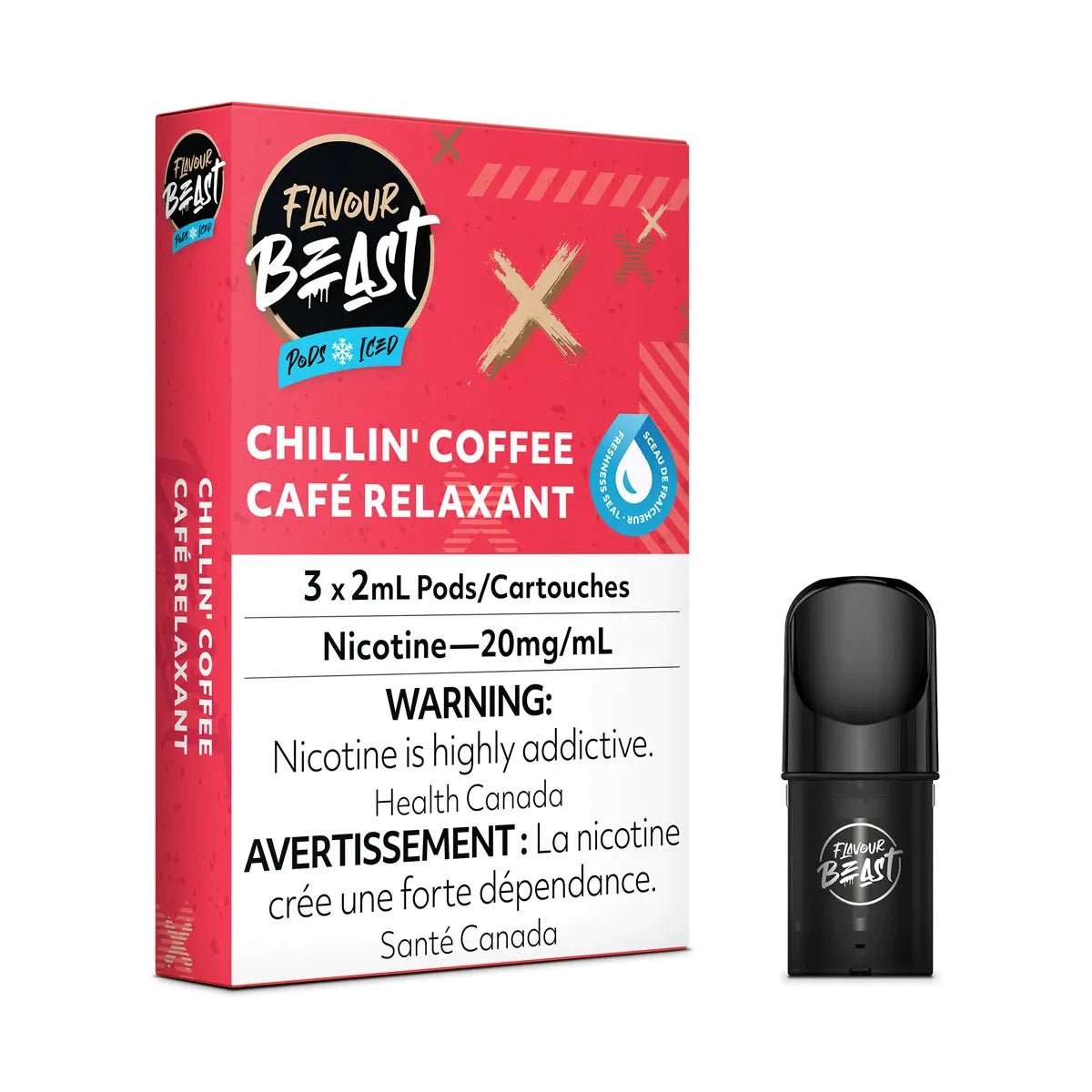 Flavour Beast Flow Pods - Chillin Coffee Iced (Compatible With STLTH)
