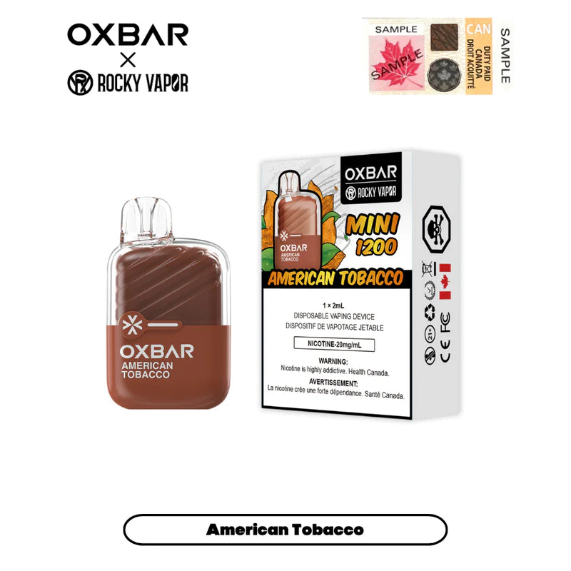 Oxbar Mini - Disposable E-Cig (1200 Puffs)