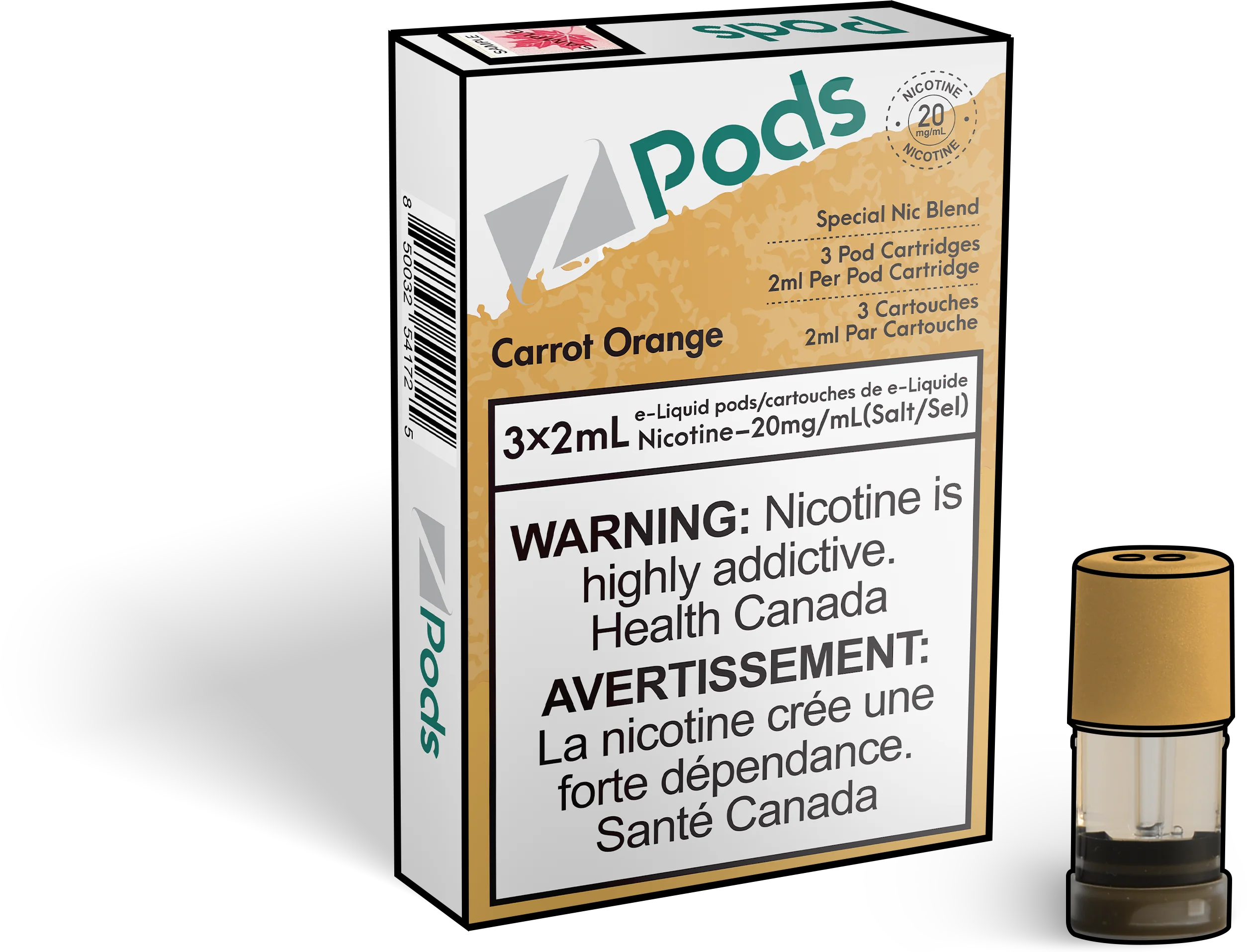Z Pods - Carrot Orange (PROVINCIAL)