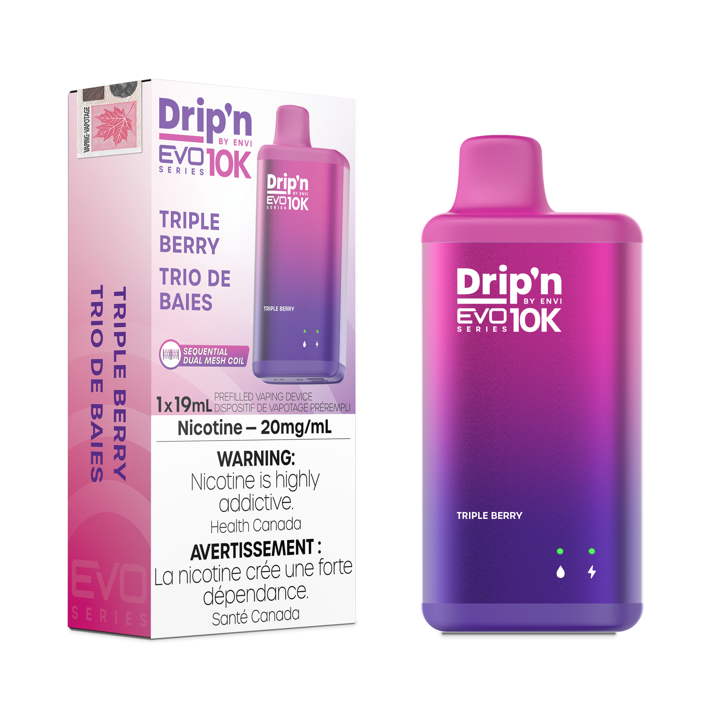Drip'n Evo - Disposable E-Cig (PROVINCIAL) (10k Puffs)