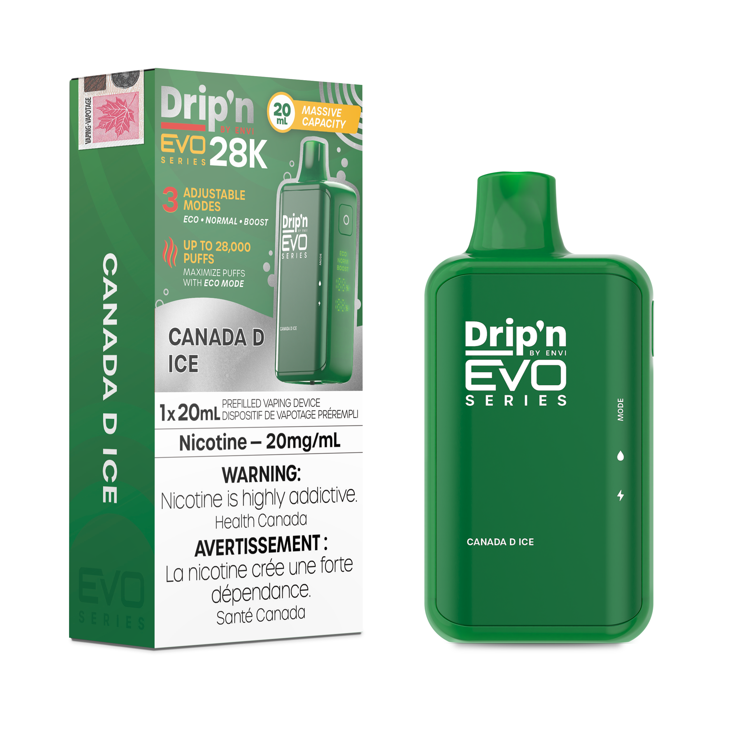 Drip'n Evo - Disposable E-Cig (PROVINCIAL) (28k Puffs)