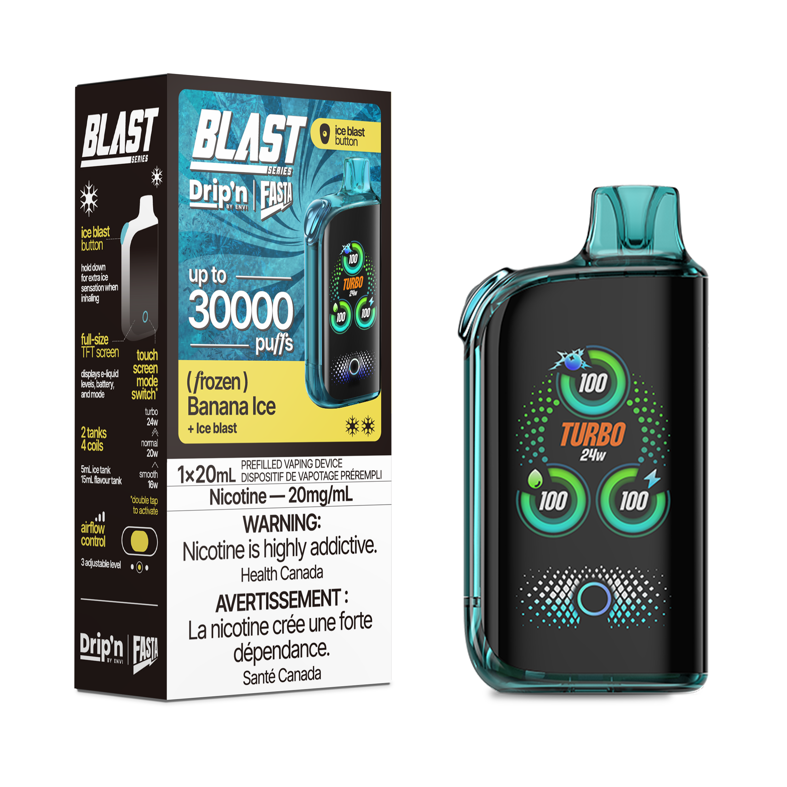 Drip'n Fasta Blast - Disposable E-Cig (PROVINCIAL) (30k Puffs)