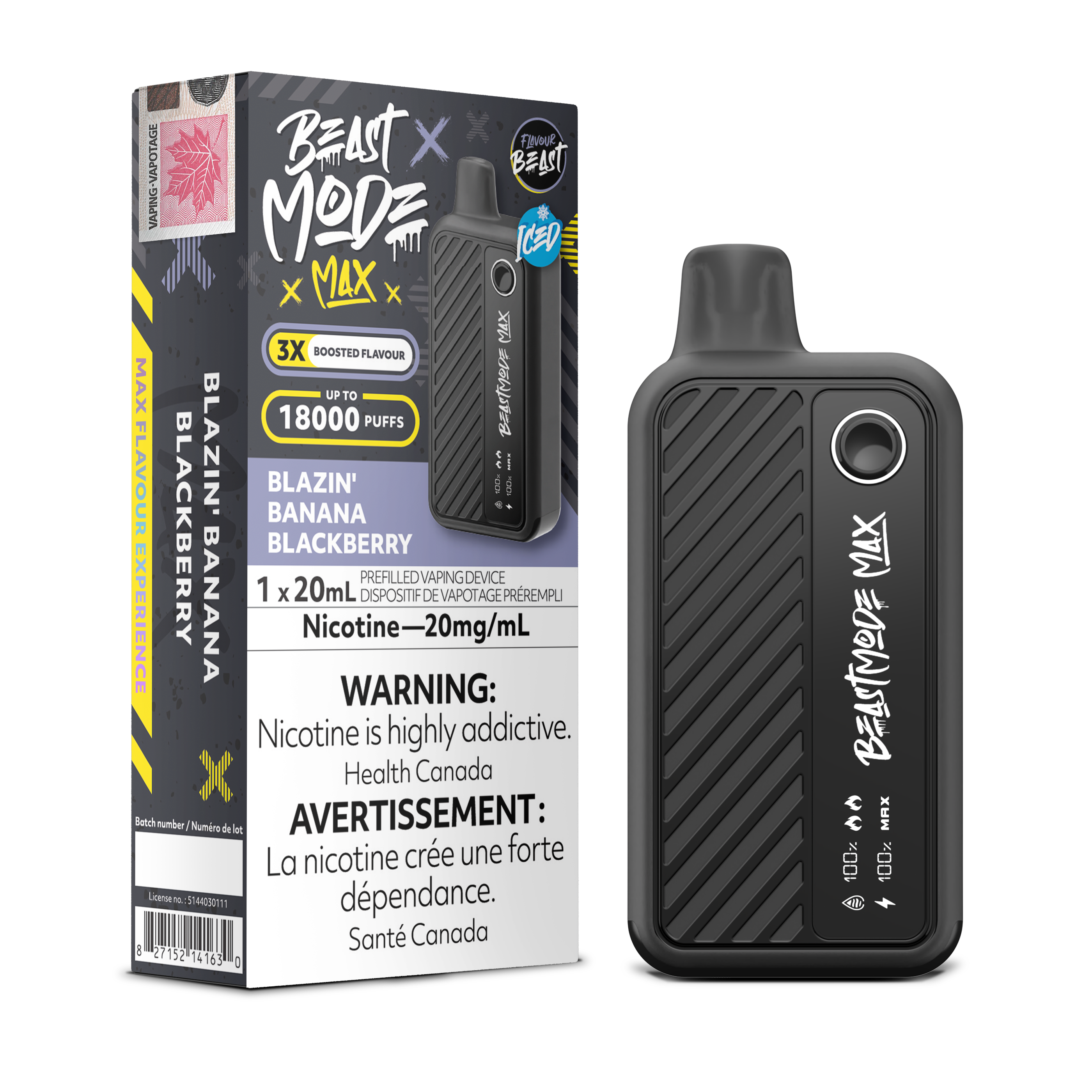 Flavour Beast Mode Max - Disposable E-Cig (PROVINCIAL) (18k Puffs)