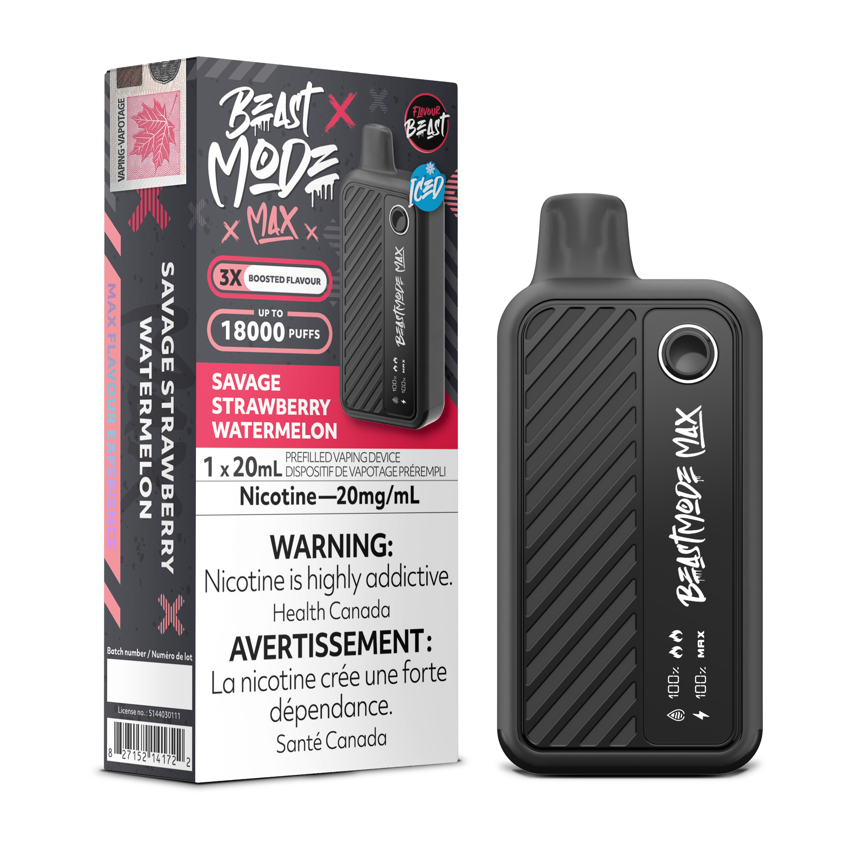 Flavour Beast Mode Max - Disposable E-Cig (PROVINCIAL) (18k Puffs)