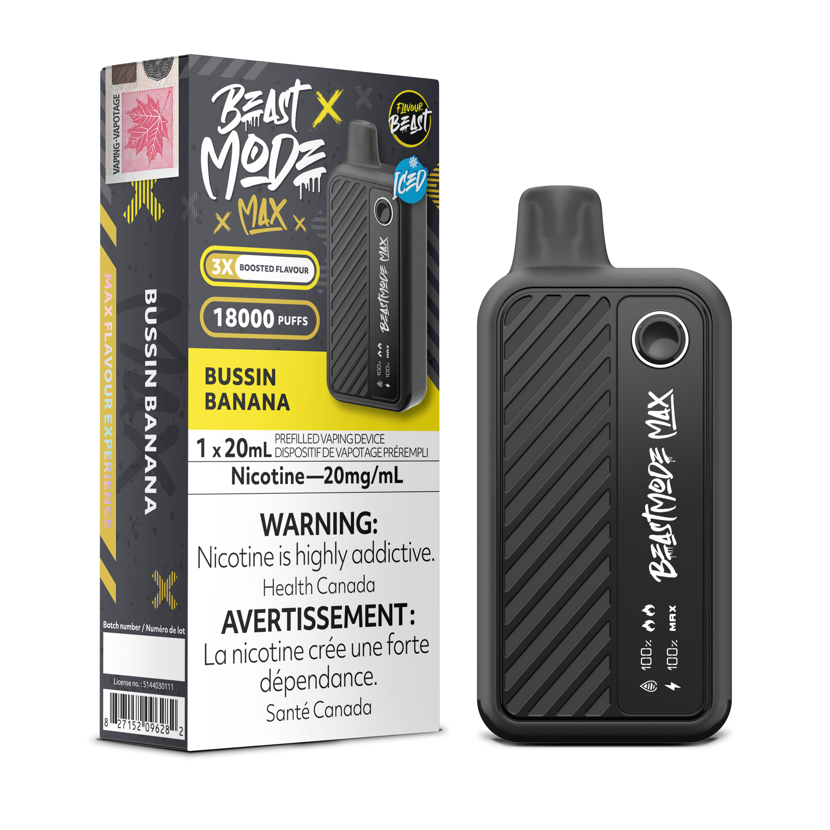 Flavour Beast Mode Max - Disposable E-Cig (PROVINCIAL) (18k Puffs)