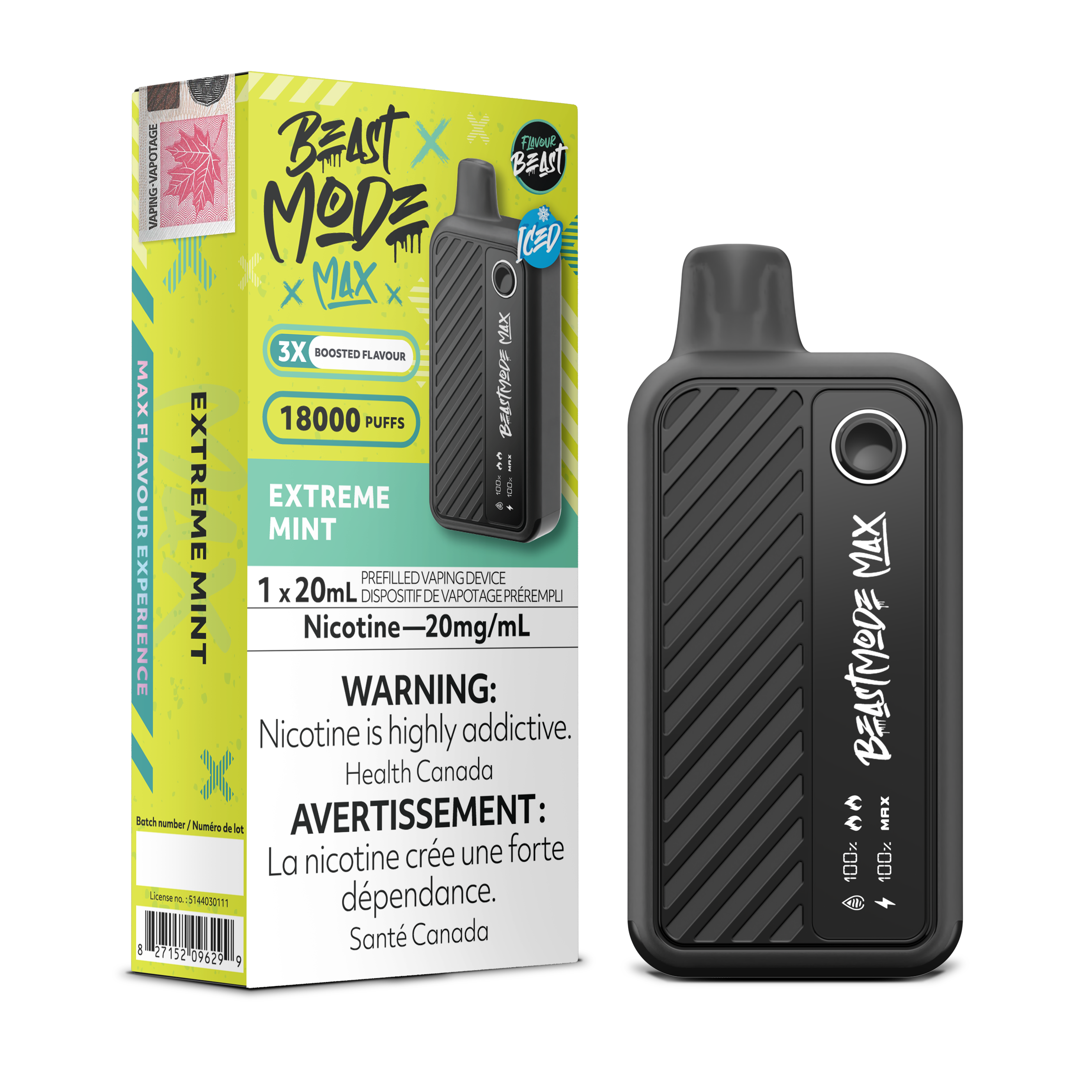 Flavour Beast Mode Max - Disposable E-Cig (PROVINCIAL) (18k Puffs)