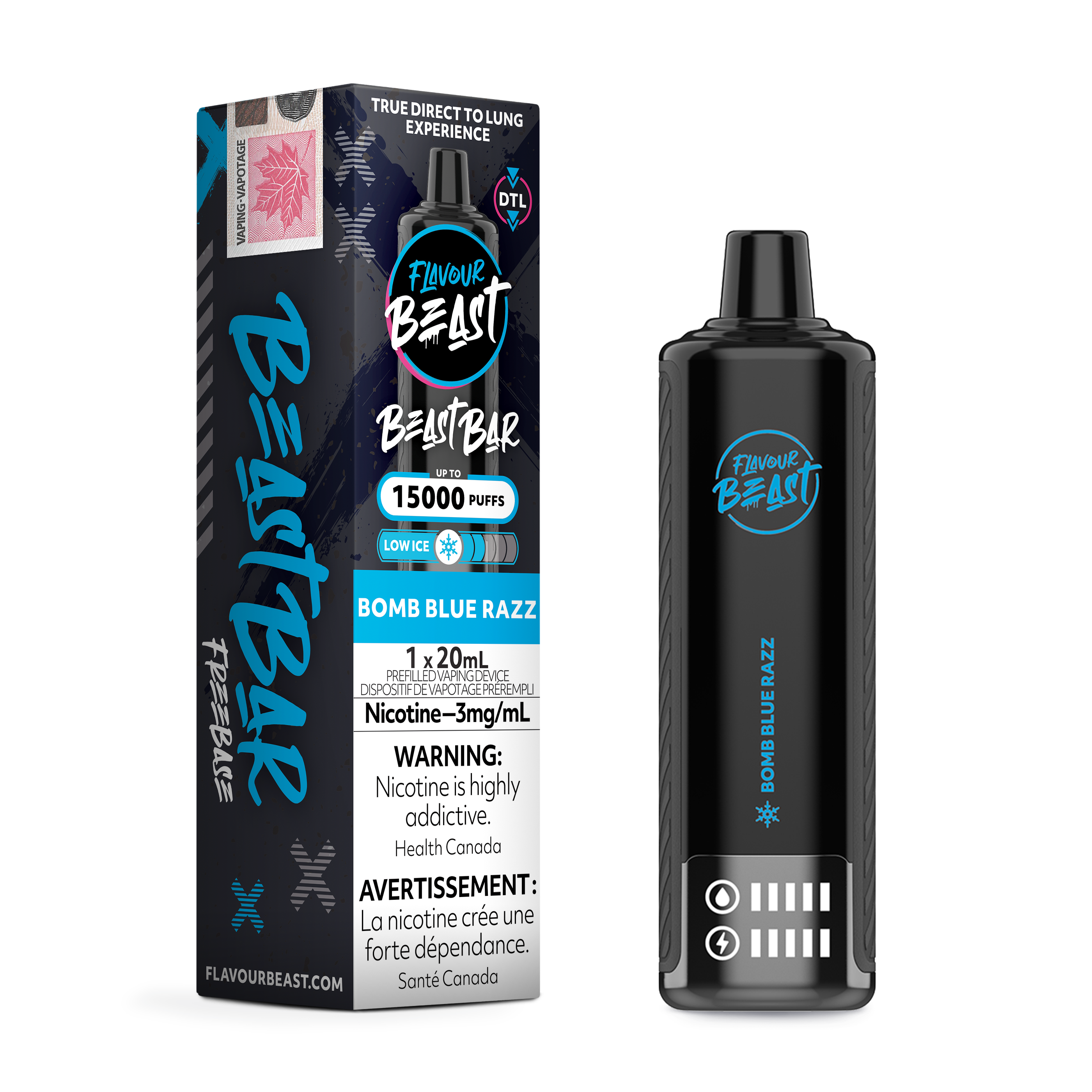 Flavour Beast Bar - Disposable E-Cig (PROVINCIAL) (15k Puffs)