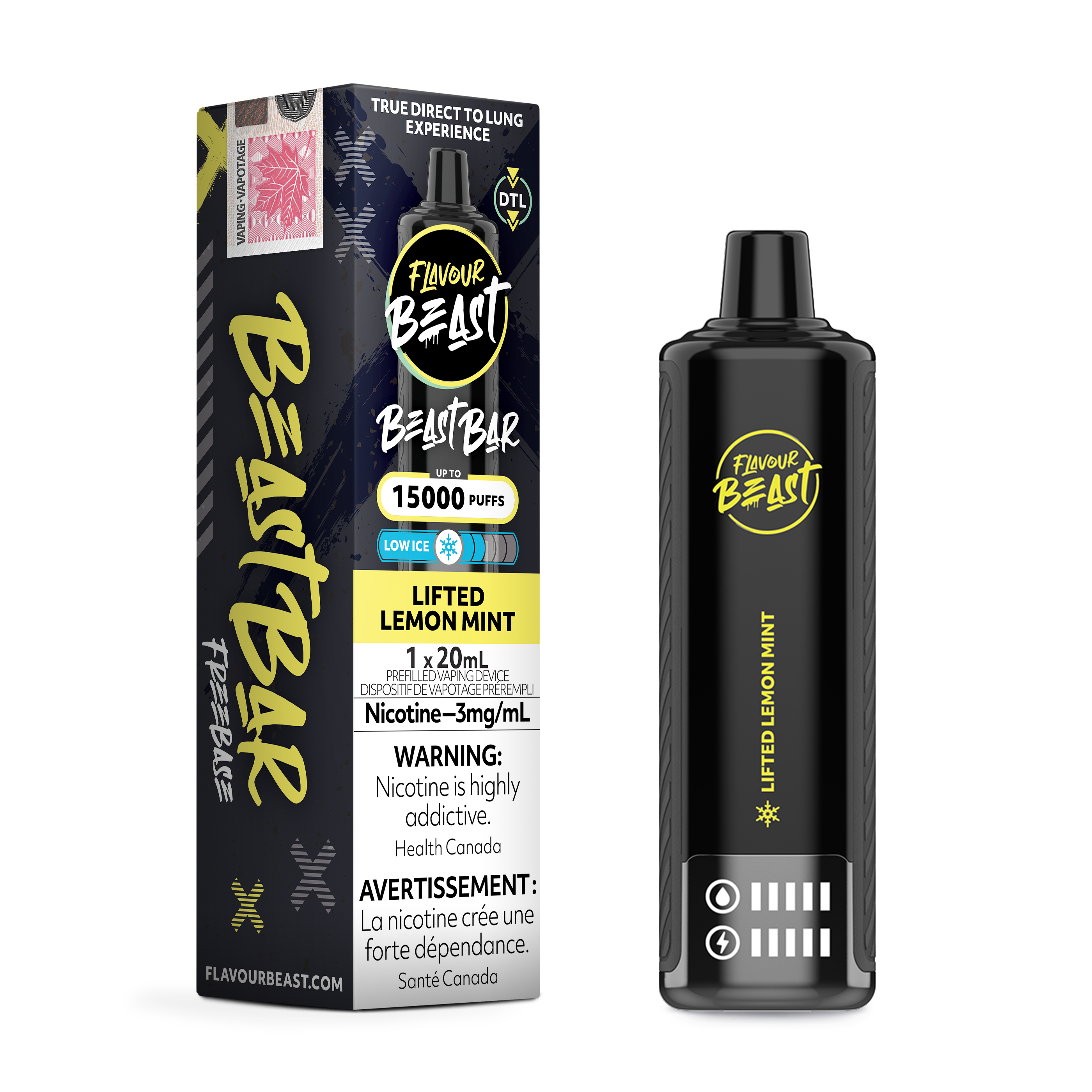 Flavour Beast Bar - Disposable E-Cig (PROVINCIAL) (15k Puffs)