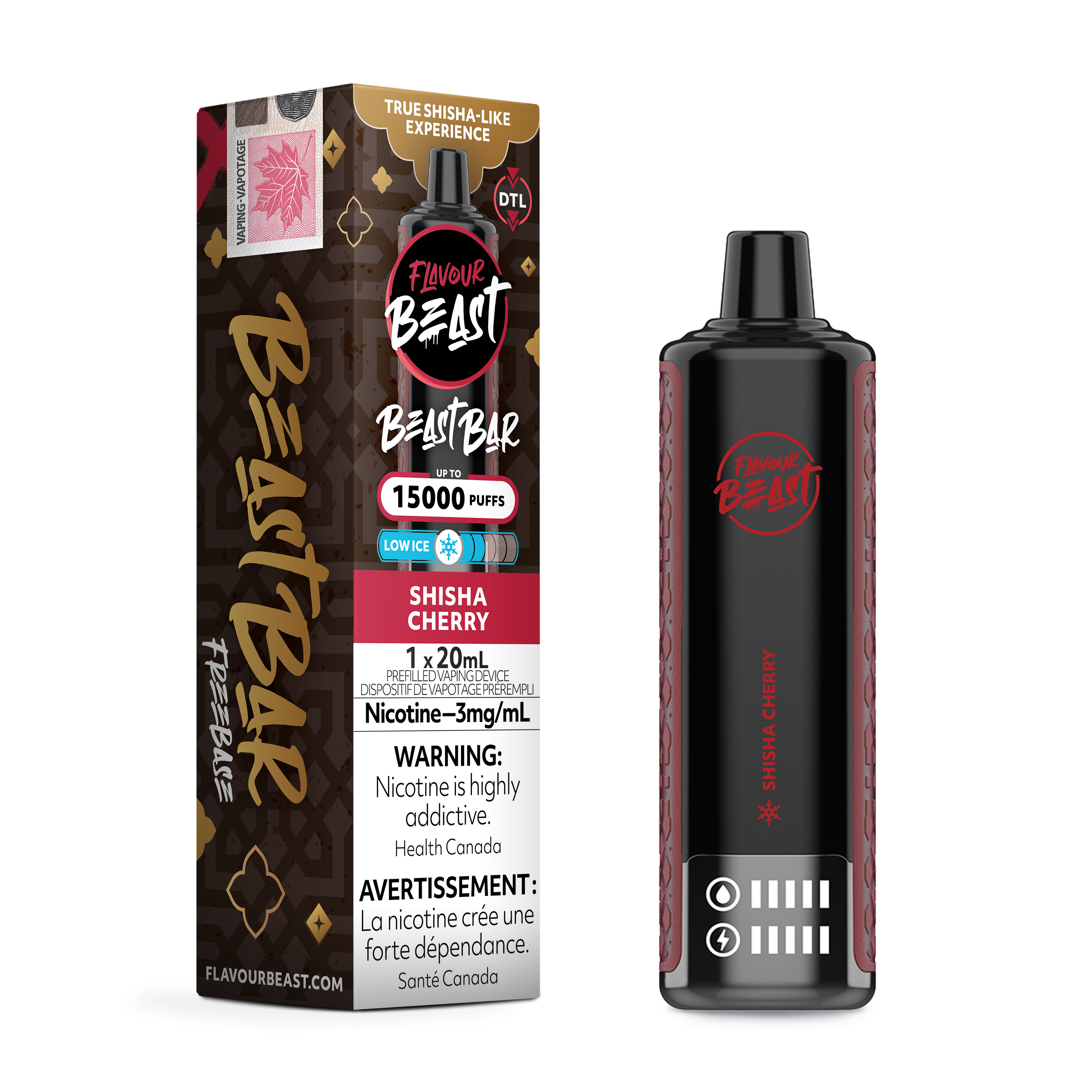 Flavour Beast Bar - Disposable E-Cig (PROVINCIAL) (15k Puffs)