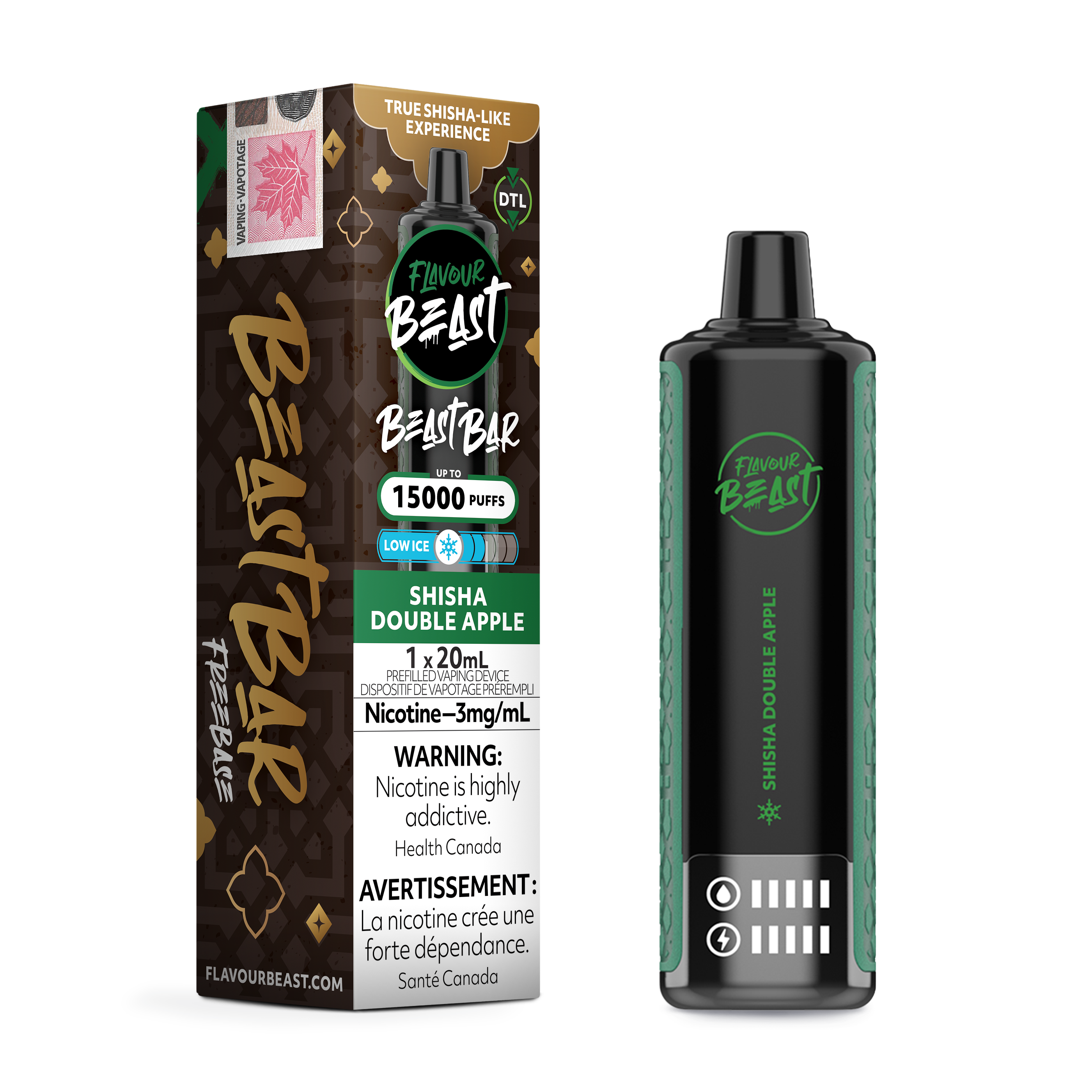 Flavour Beast Bar - Disposable E-Cig (PROVINCIAL) (15k Puffs)