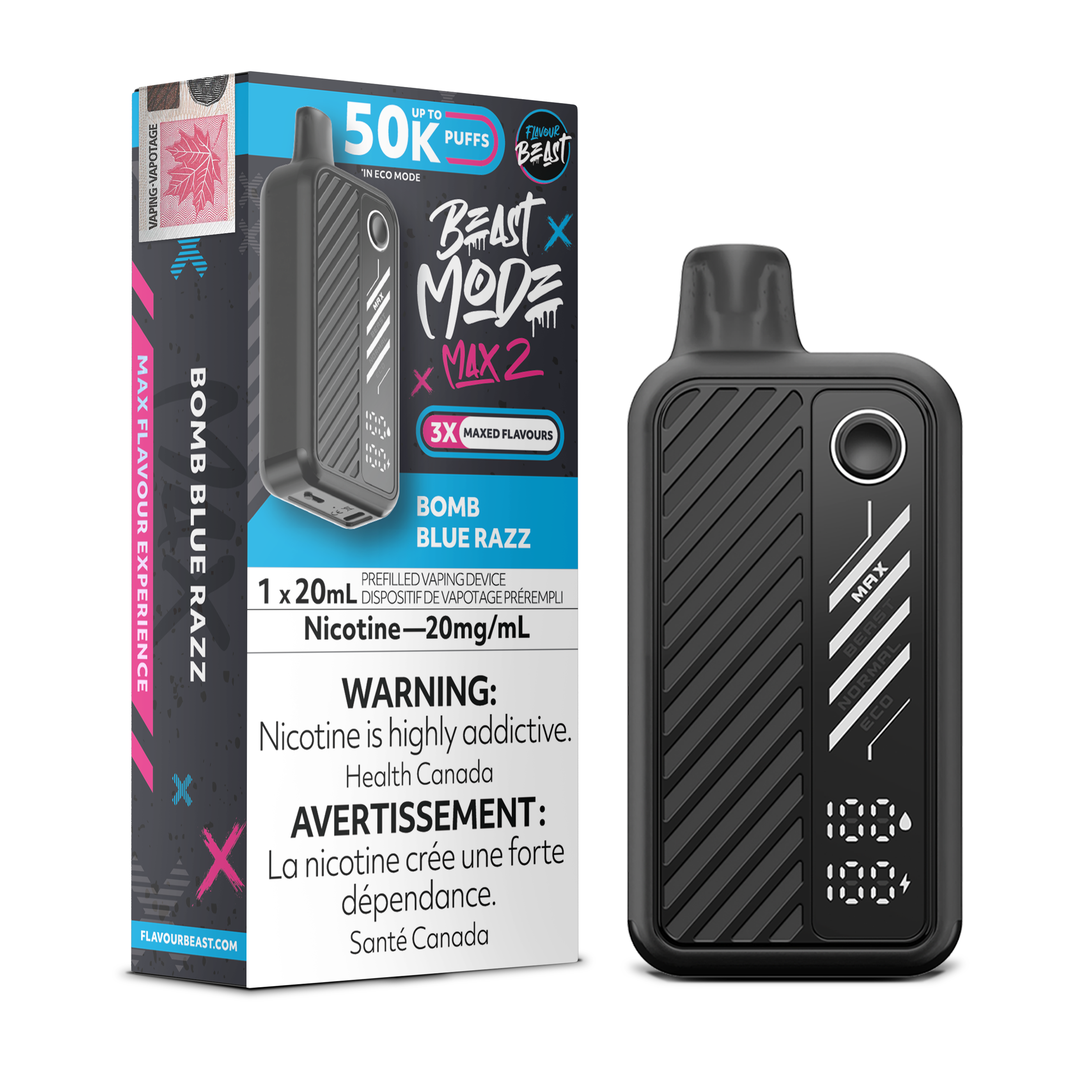 Flavour Beast Mode Max 2 - Disposable E-Cig (PROVINCIAL) (50k Puffs)