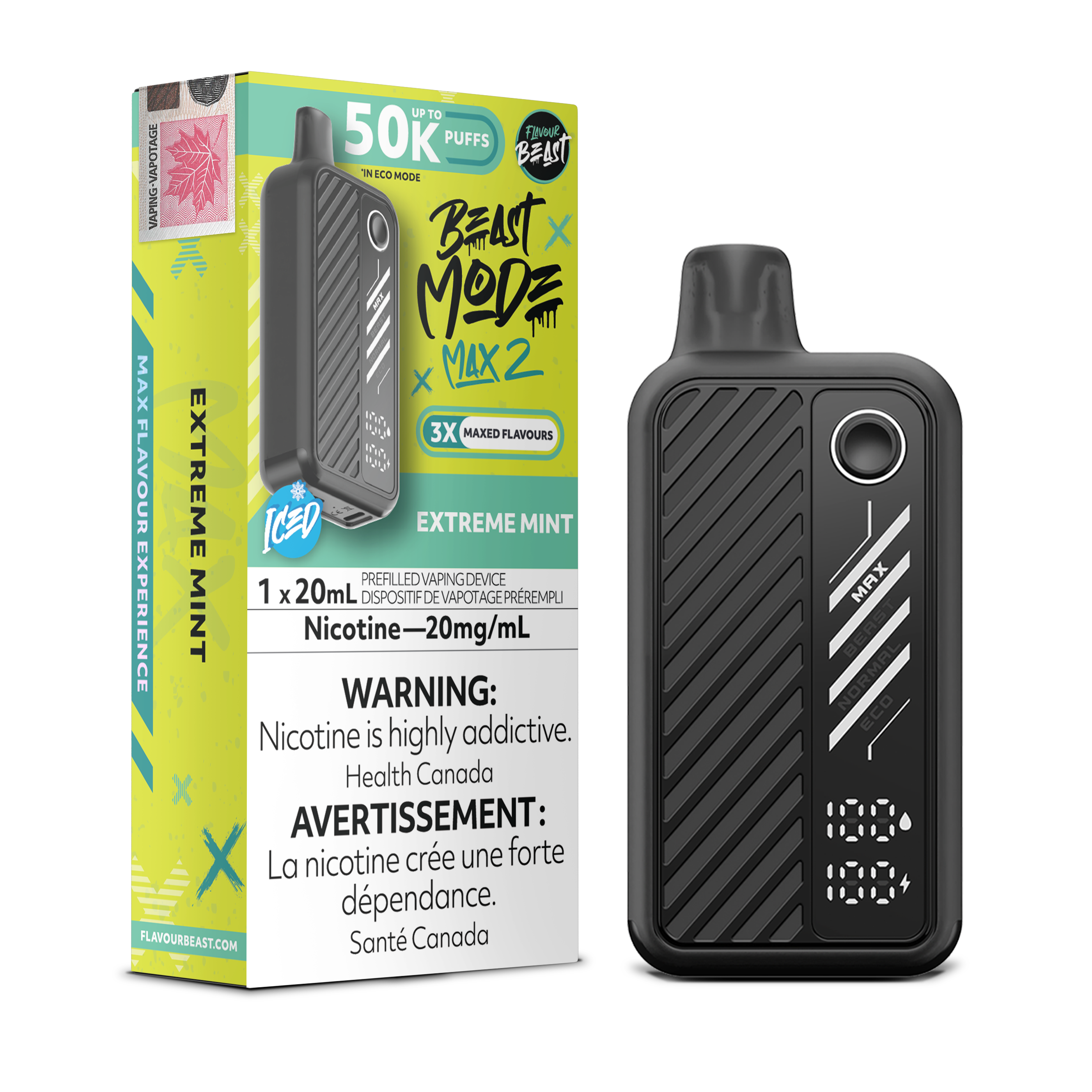 Flavour Beast Mode Max 2 - Disposable E-Cig (PROVINCIAL) (50k Puffs)