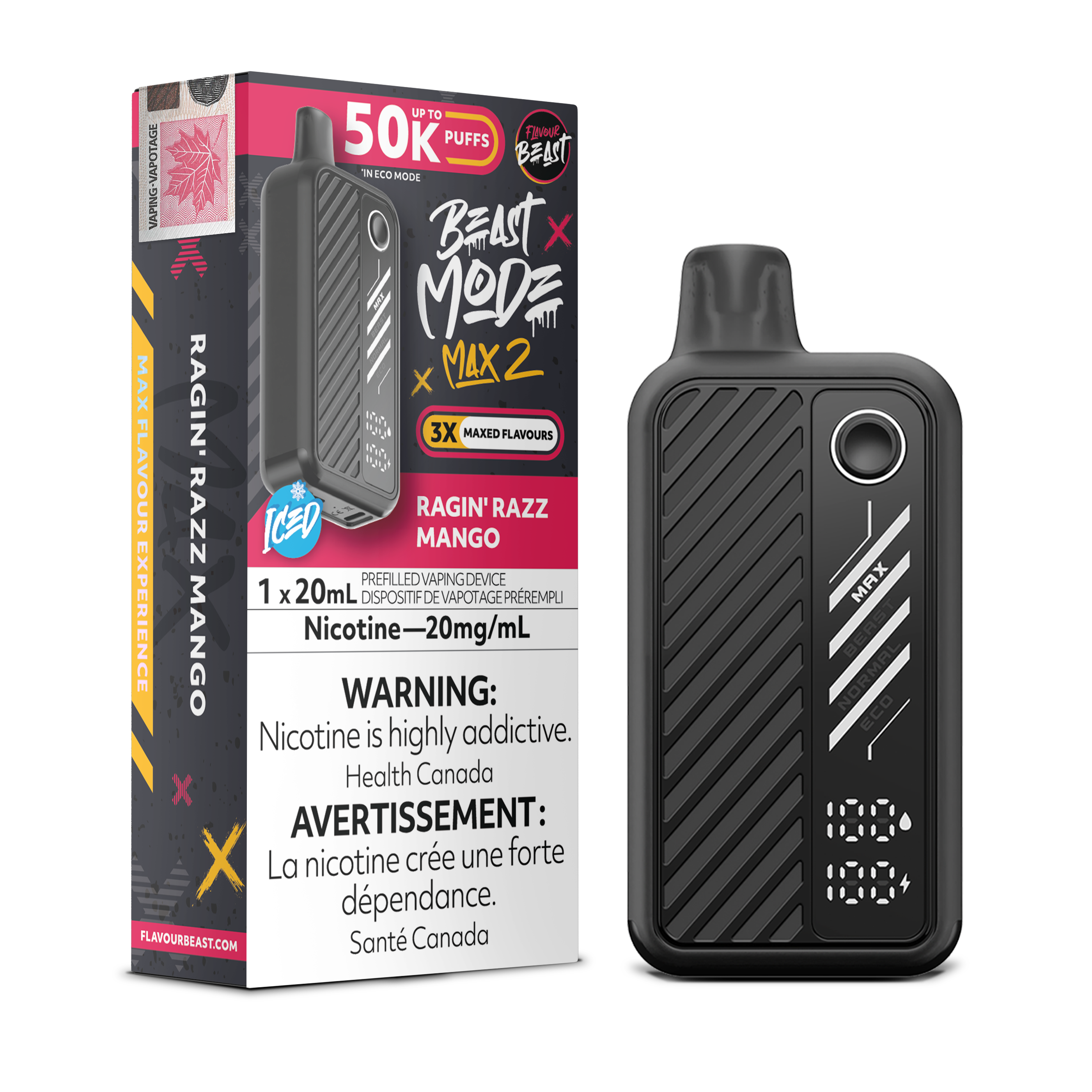 Flavour Beast Mode Max 2 - Disposable E-Cig (PROVINCIAL) (50k Puffs)