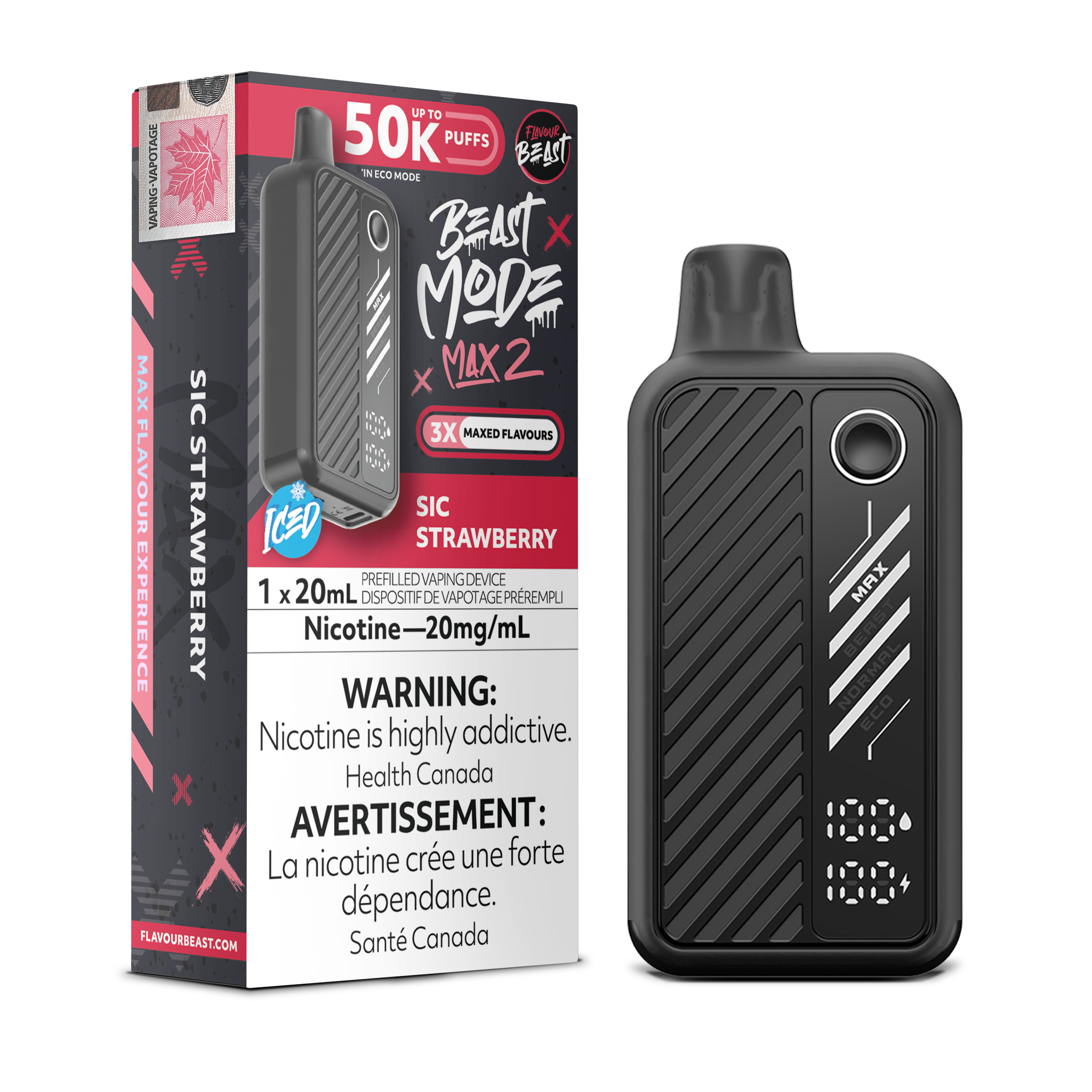 Flavour Beast Mode Max 2 - Disposable E-Cig (PROVINCIAL) (50k Puffs)