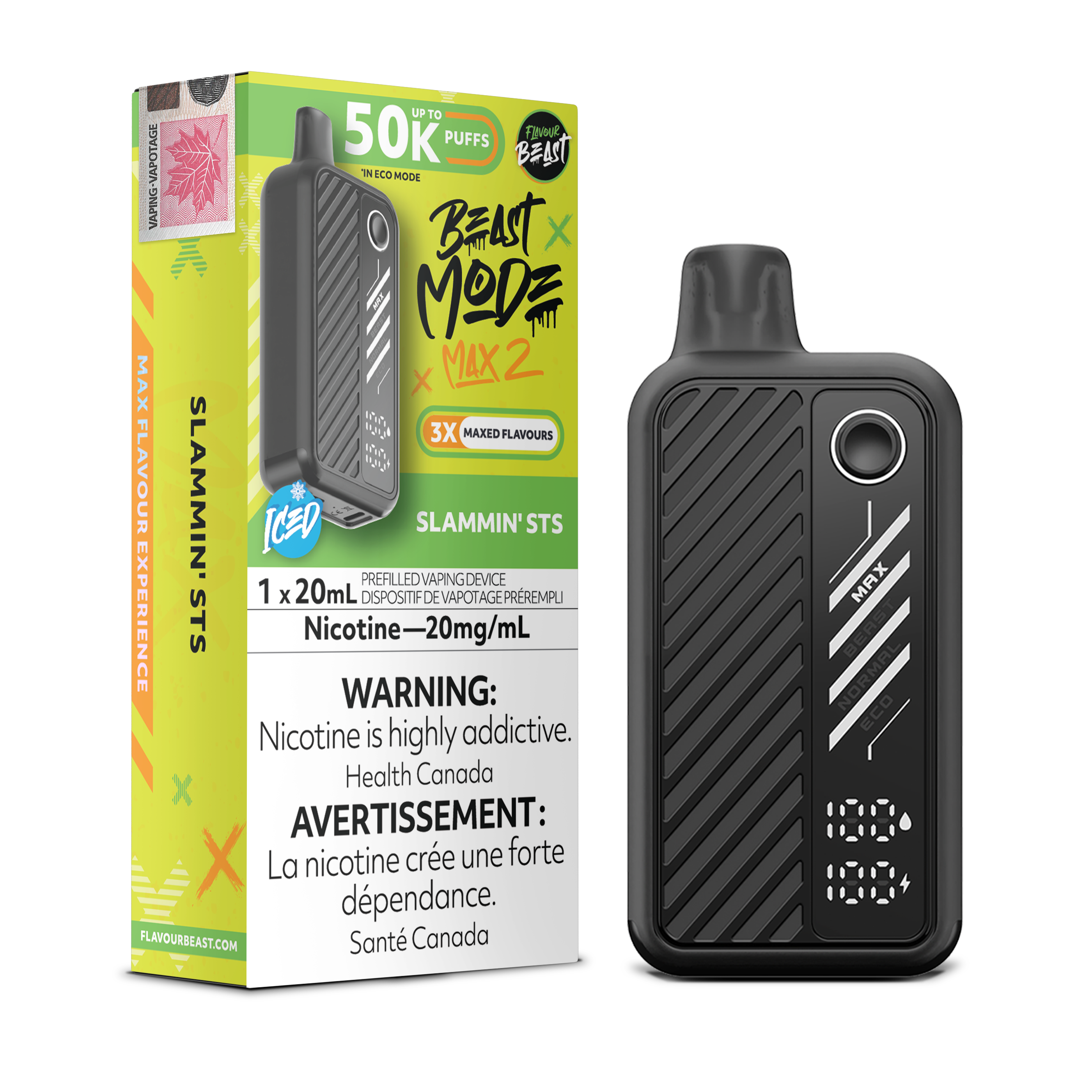 Flavour Beast Mode Max 2 - Disposable E-Cig (PROVINCIAL) (50k Puffs)