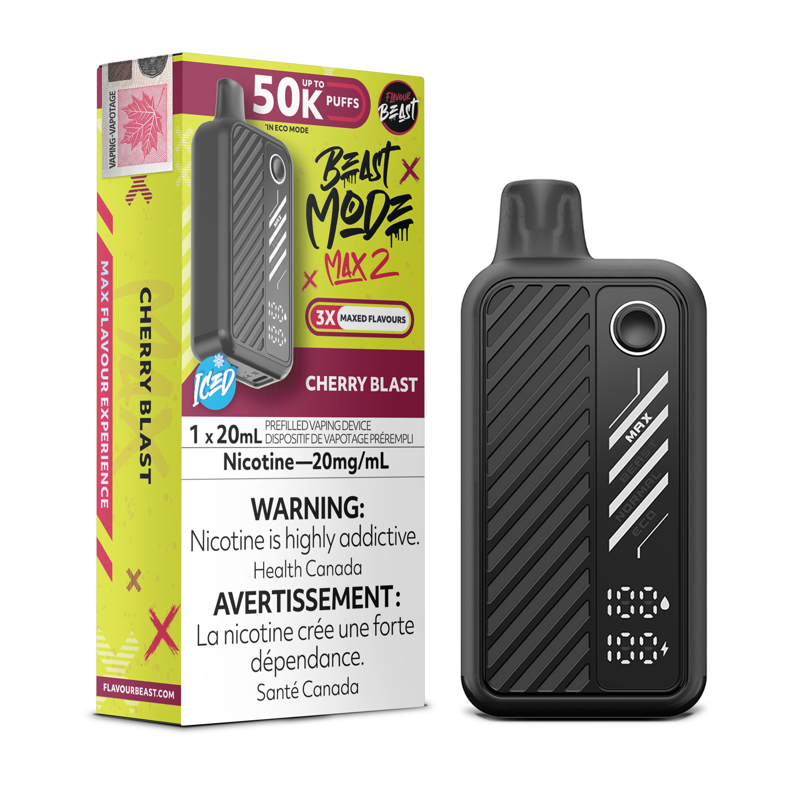 Flavour Beast Mode Max 2 - Disposable E-Cig (PROVINCIAL) (50k Puffs)