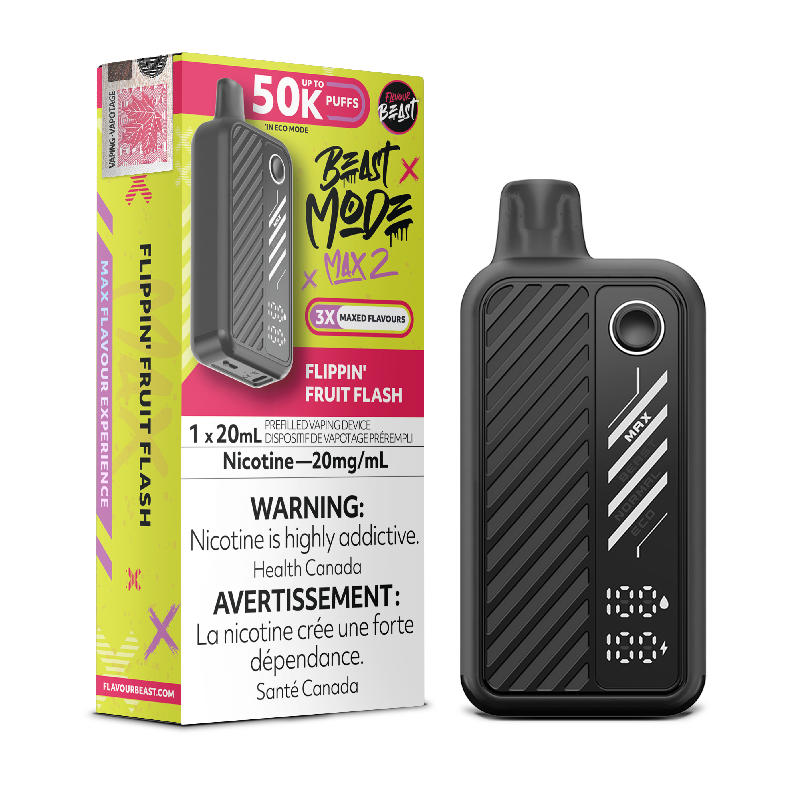 Flavour Beast Mode Max 2 - Disposable E-Cig (PROVINCIAL) (50k Puffs)