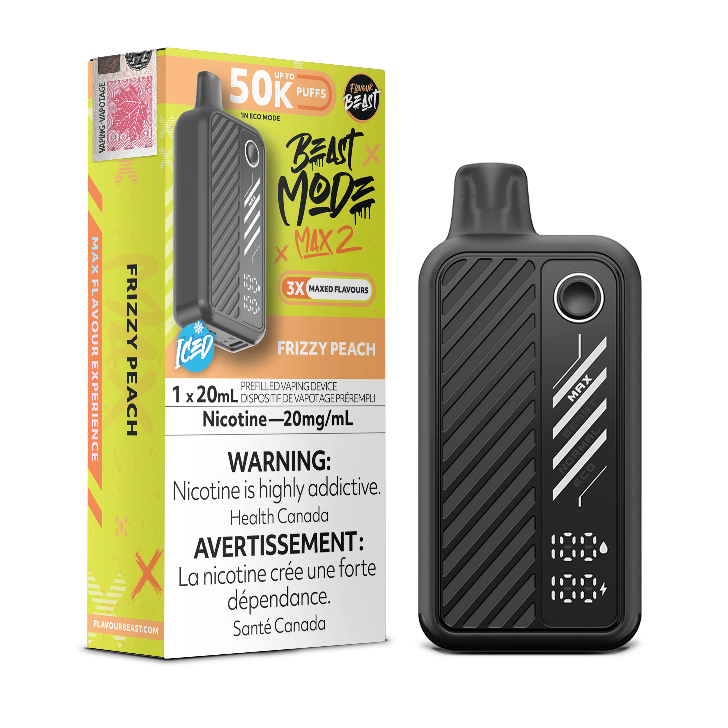 Flavour Beast Mode Max 2 - Disposable E-Cig (PROVINCIAL) (50k Puffs)