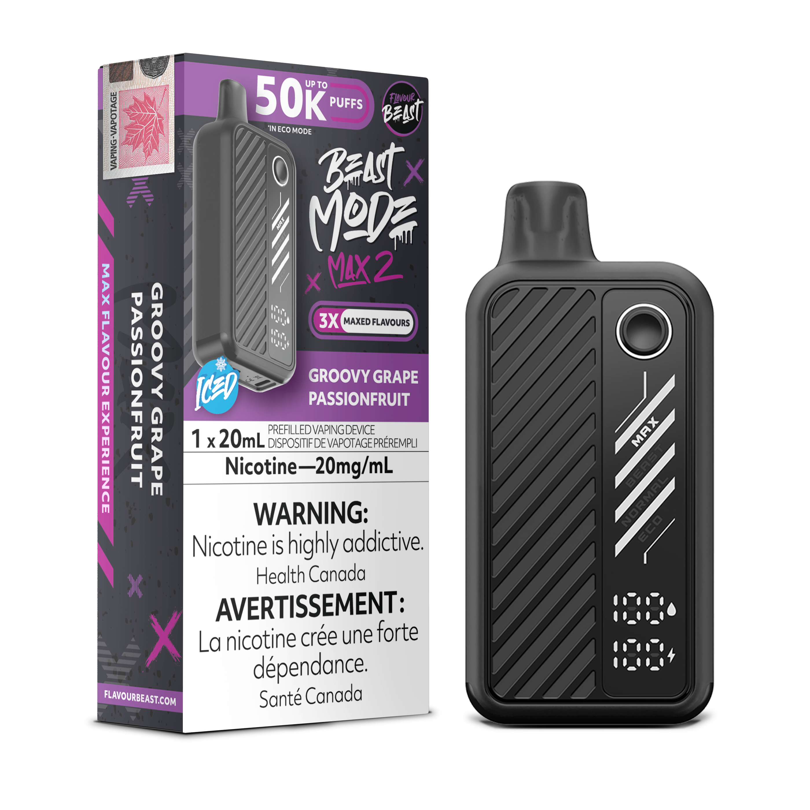Flavour Beast Mode Max 2 - Disposable E-Cig (PROVINCIAL) (50k Puffs)