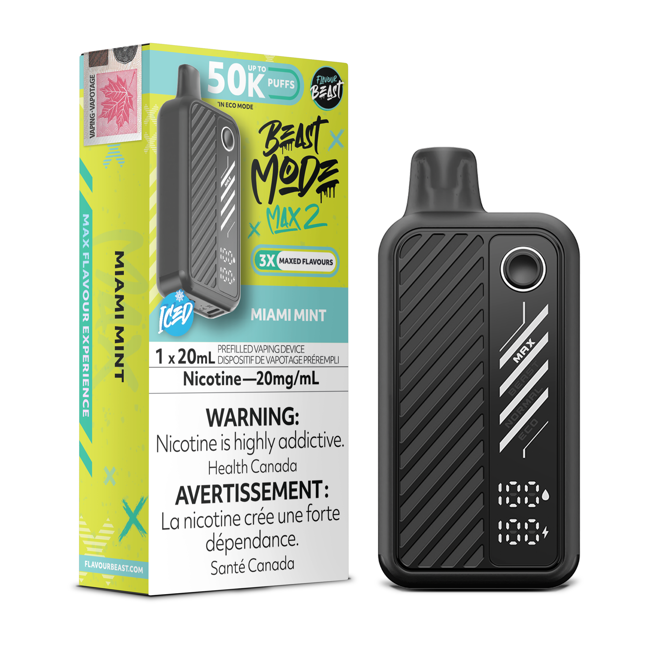 Flavour Beast Mode Max 2 - Disposable E-Cig (PROVINCIAL) (50k Puffs)