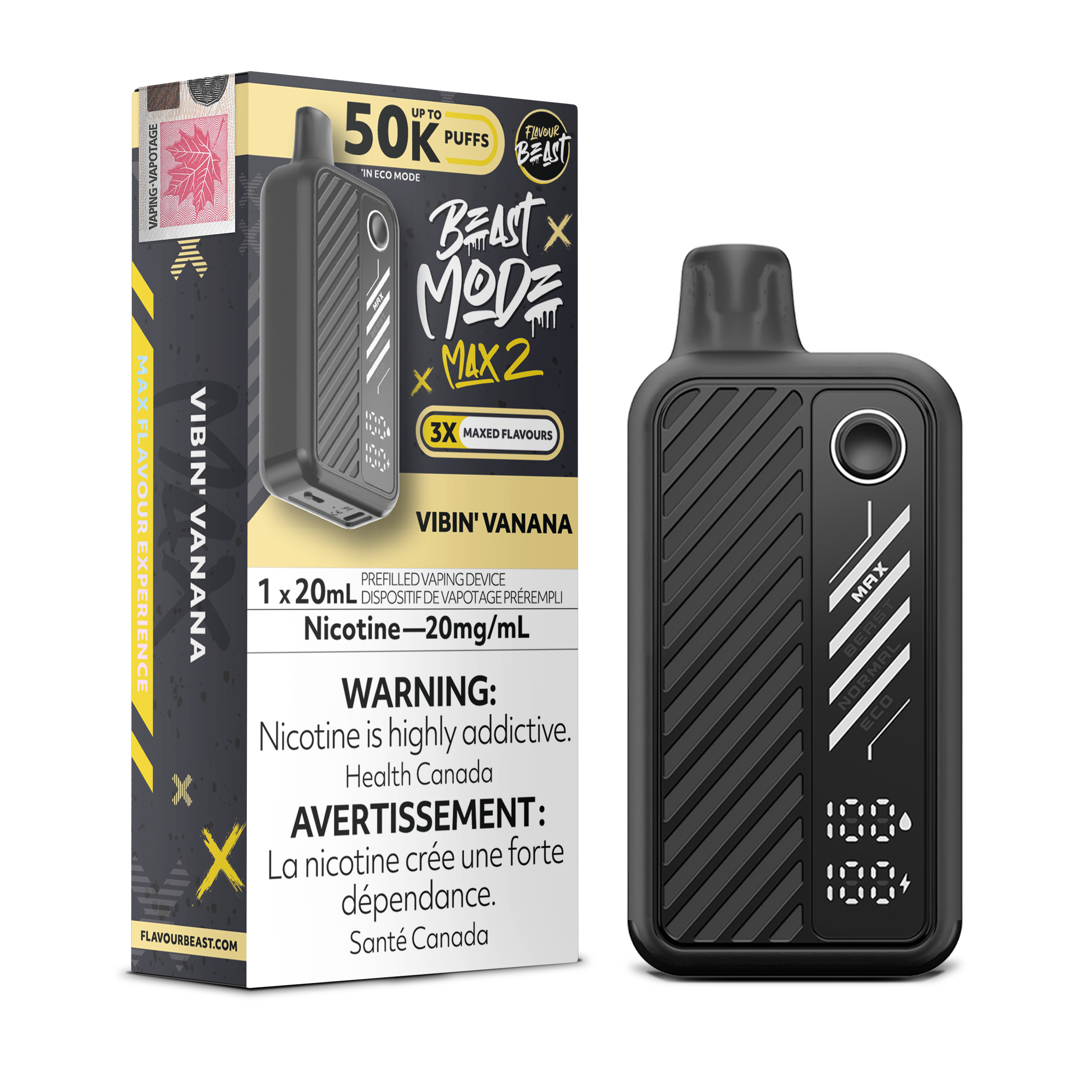 Flavour Beast Mode Max 2 - Disposable E-Cig (PROVINCIAL) (50k Puffs)