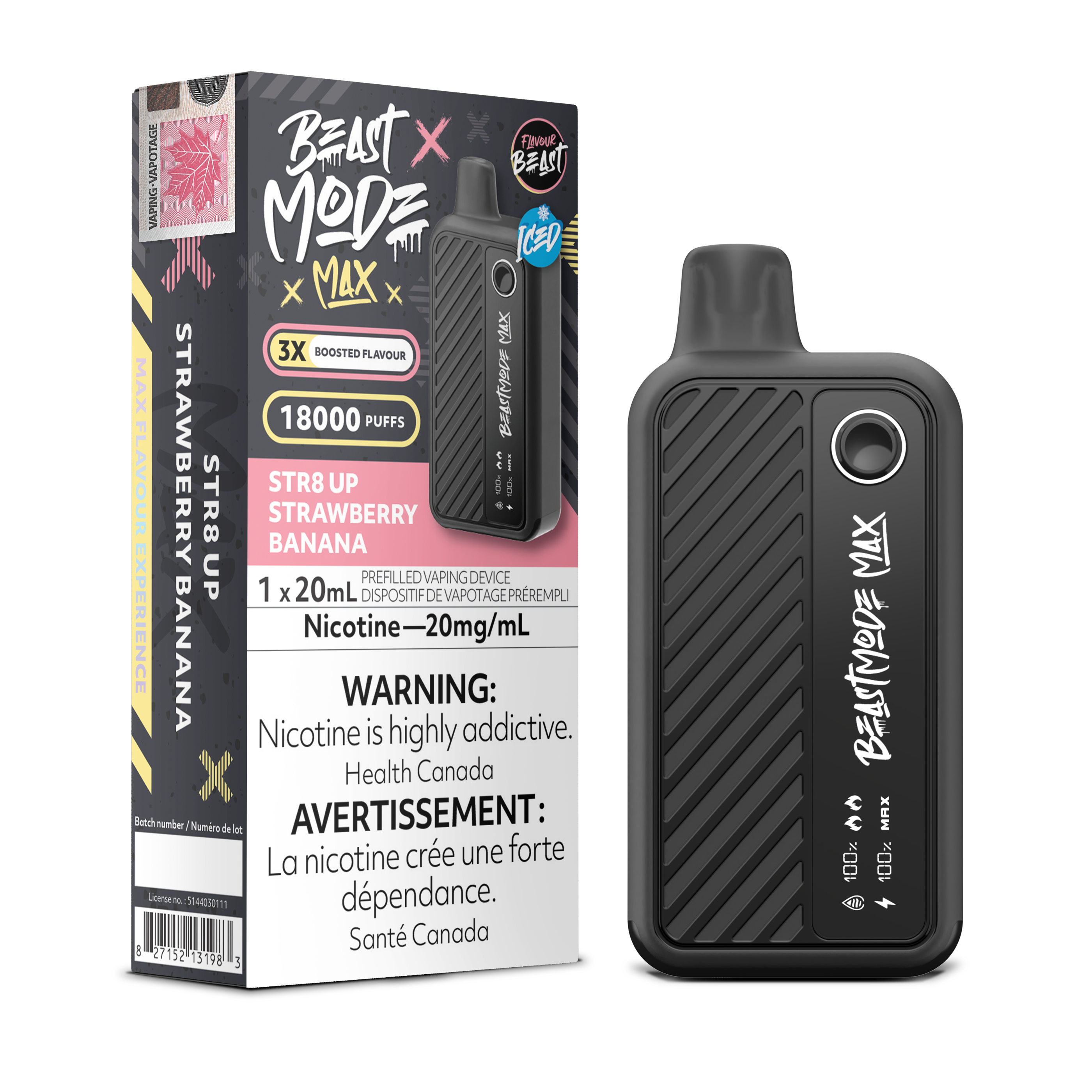 Flavour Beast Mode Max - Disposable E-Cig (PROVINCIAL) (18k Puffs)