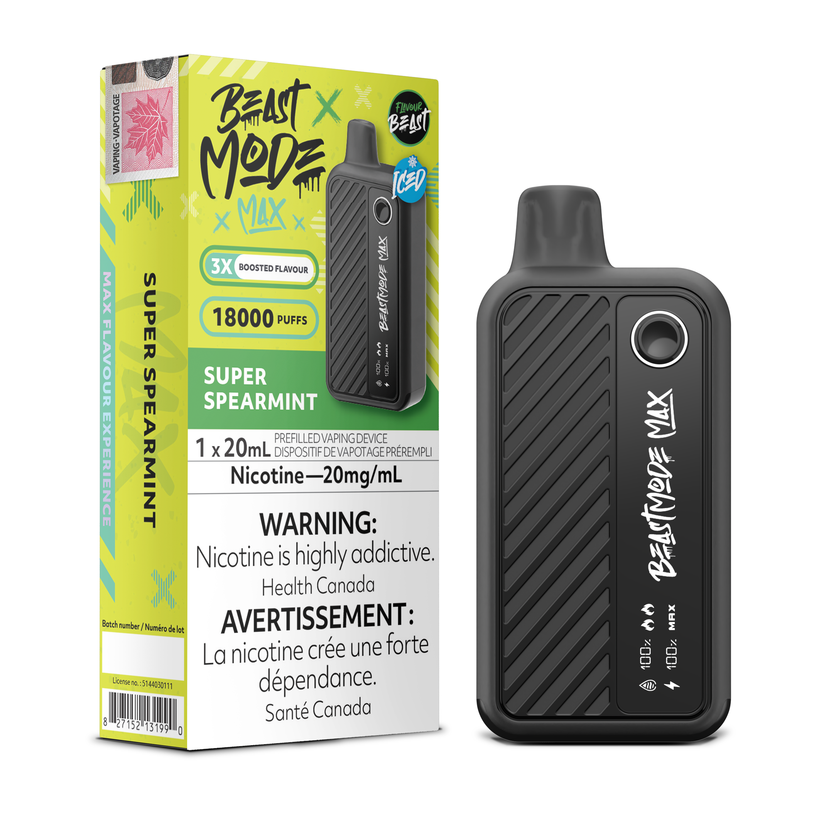 Flavour Beast Mode Max - Disposable E-Cig (PROVINCIAL) (18k Puffs)