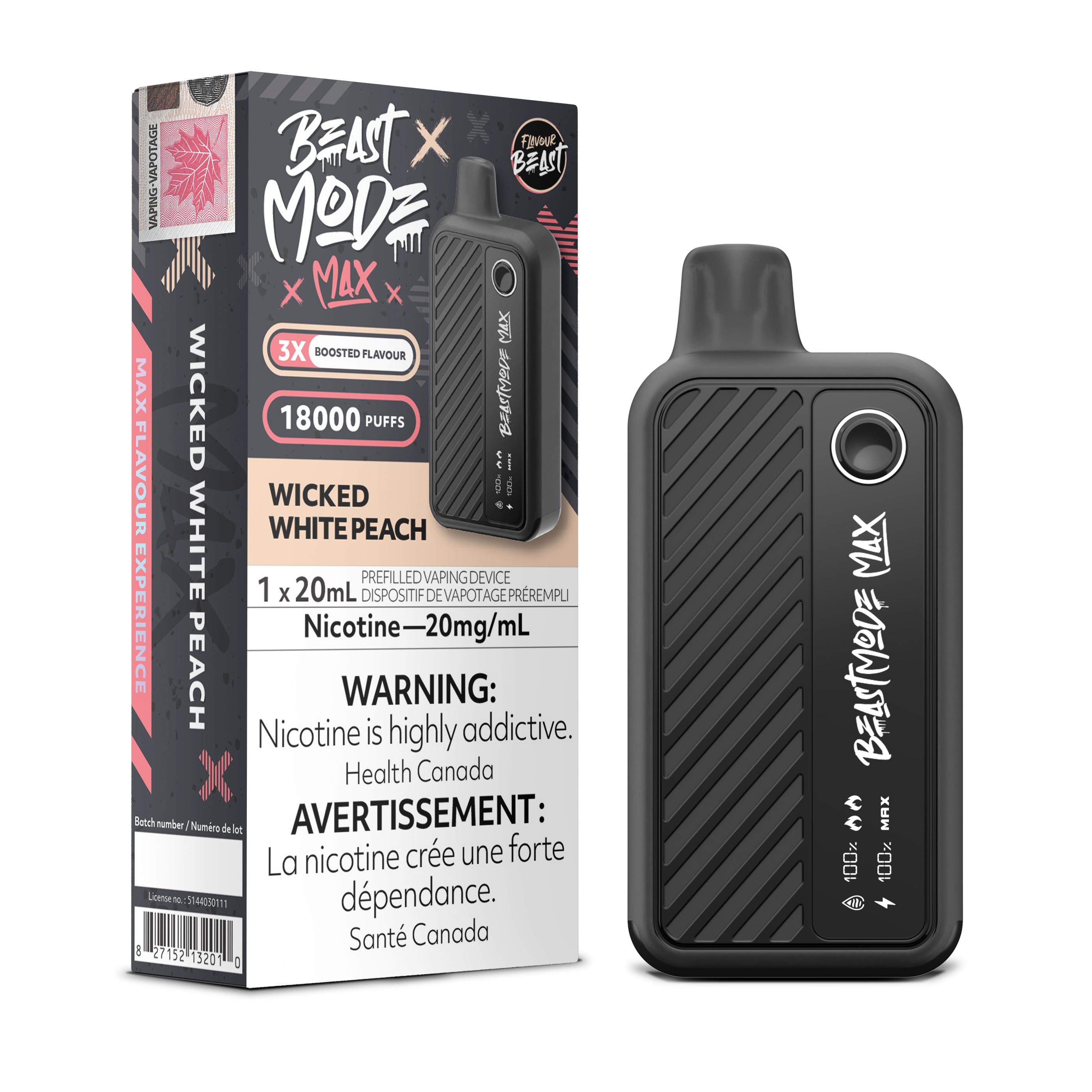 Flavour Beast Mode Max - Disposable E-Cig (PROVINCIAL) (18k Puffs)