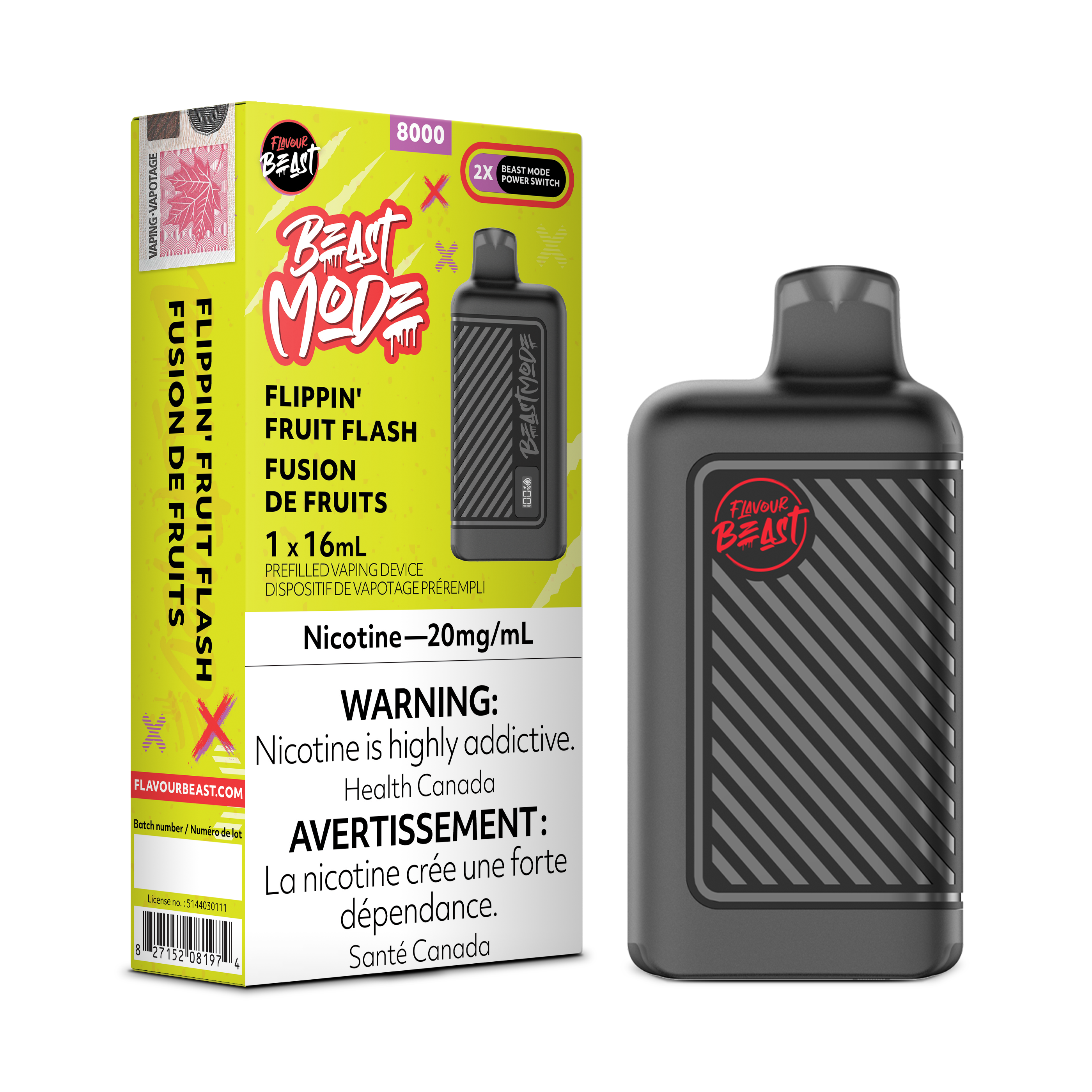 Flavour Beast Mode - Disposable E-Cig (8000 Puffs)