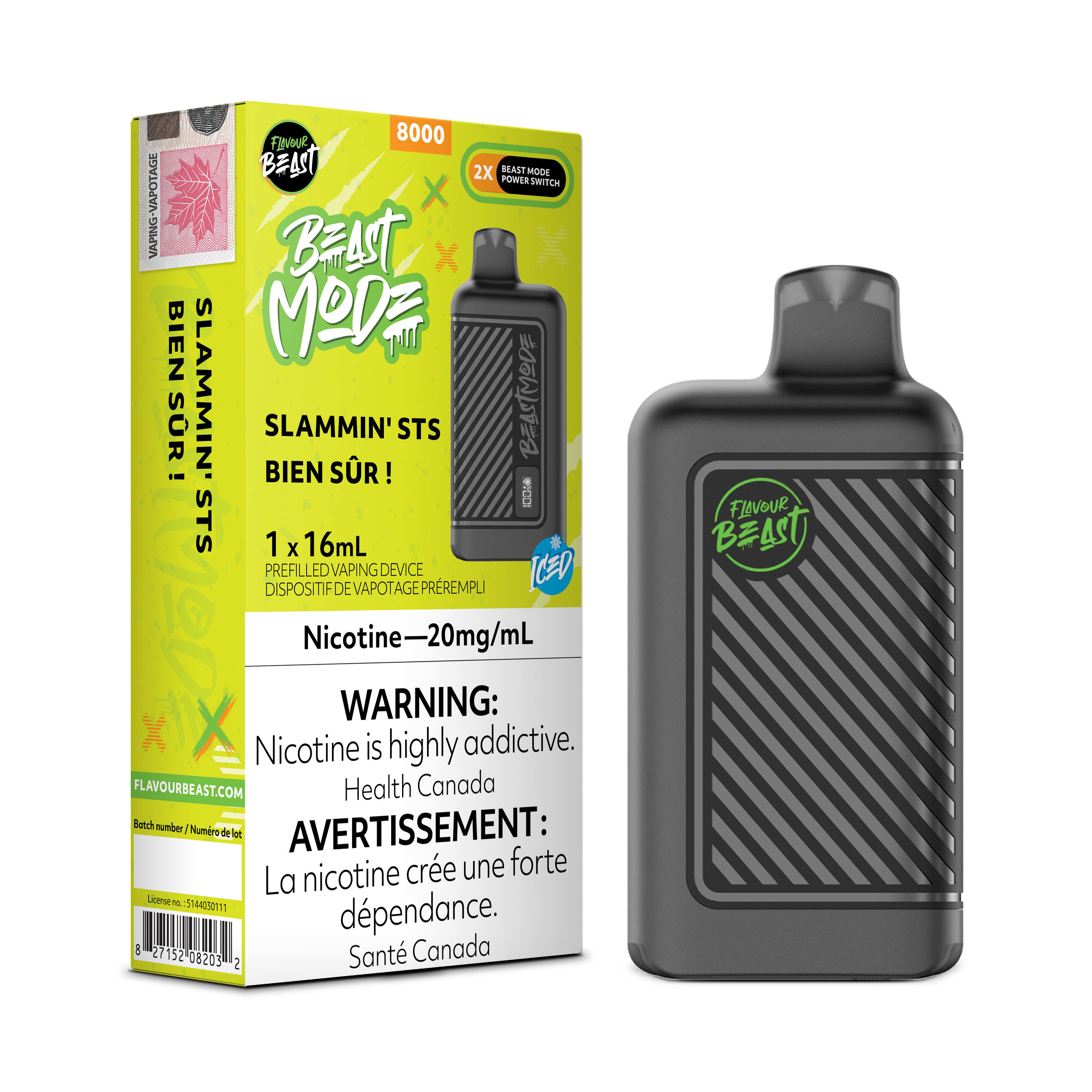 Flavour Beast Mode - Disposable E-Cig (8000 Puffs)