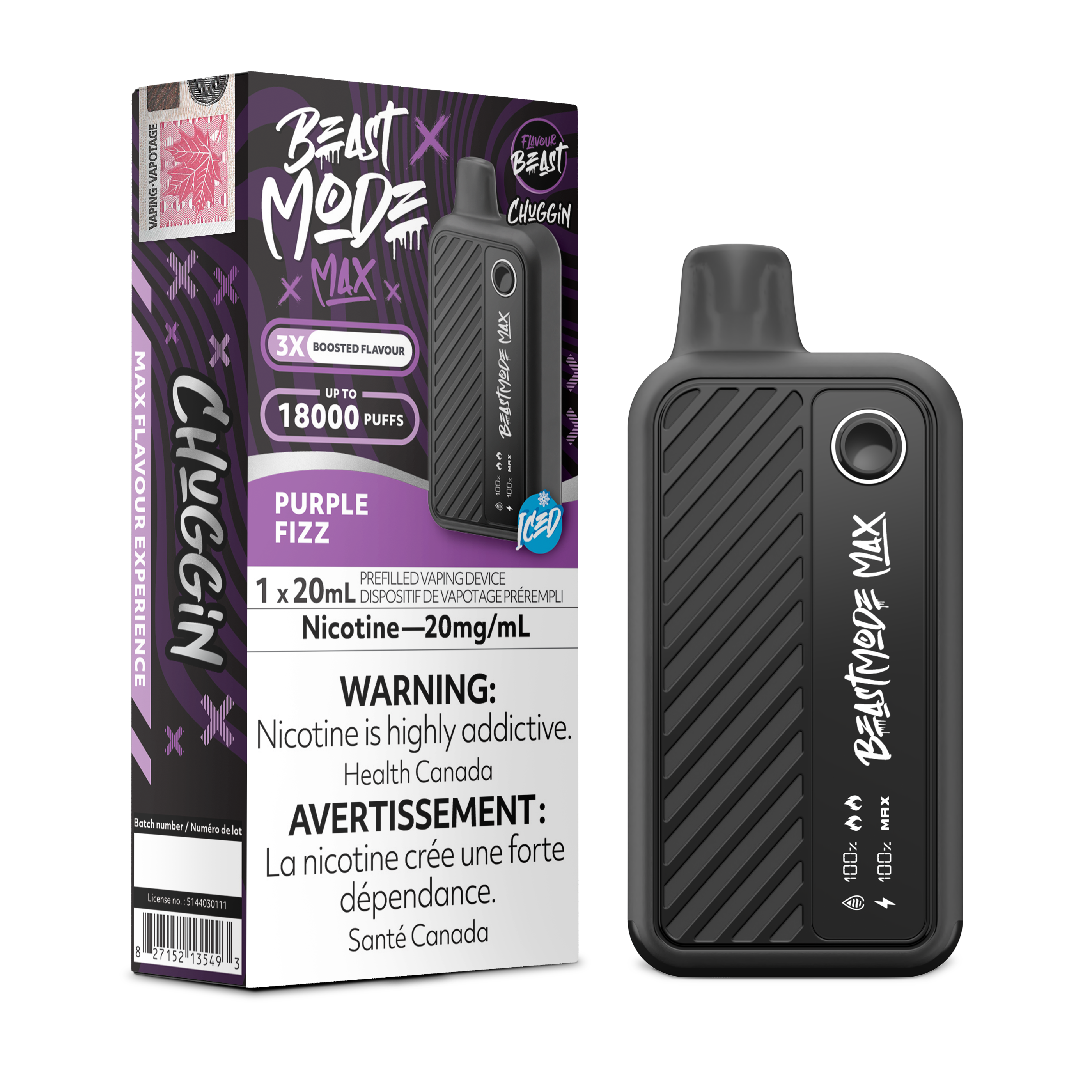 Flavour Beast Mode Max - Disposable E-Cig (PROVINCIAL) (18k Puffs)