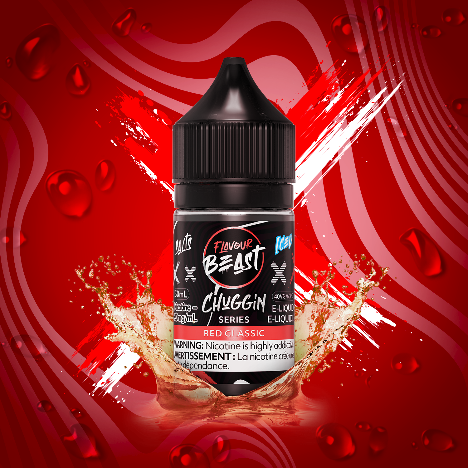 Flavour Beast Salt - Chuggin' Red Classic Iced (PROVINCIAL)