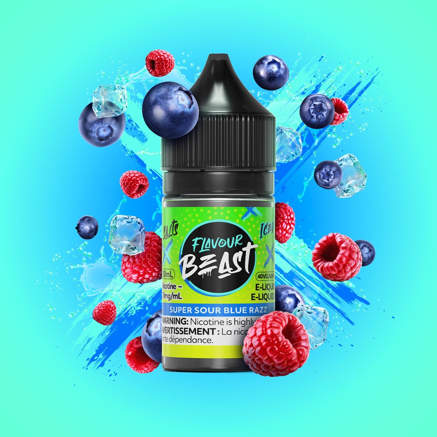 Flavour Beast Salt - Super Sour Blue Razz (PROVINCIAL)