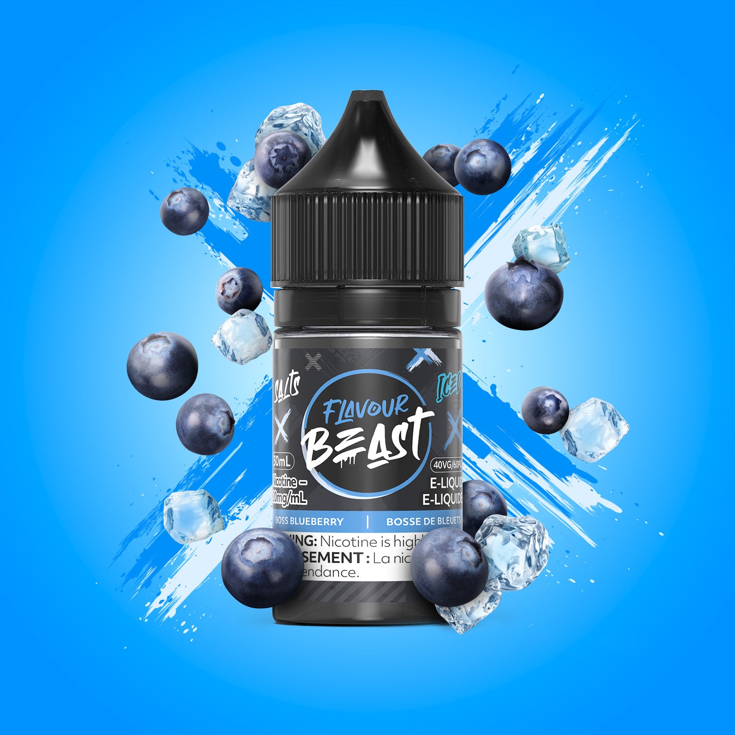 Flavour Beast Salt - Boss Blueberry Iced (PROVINCIAL)