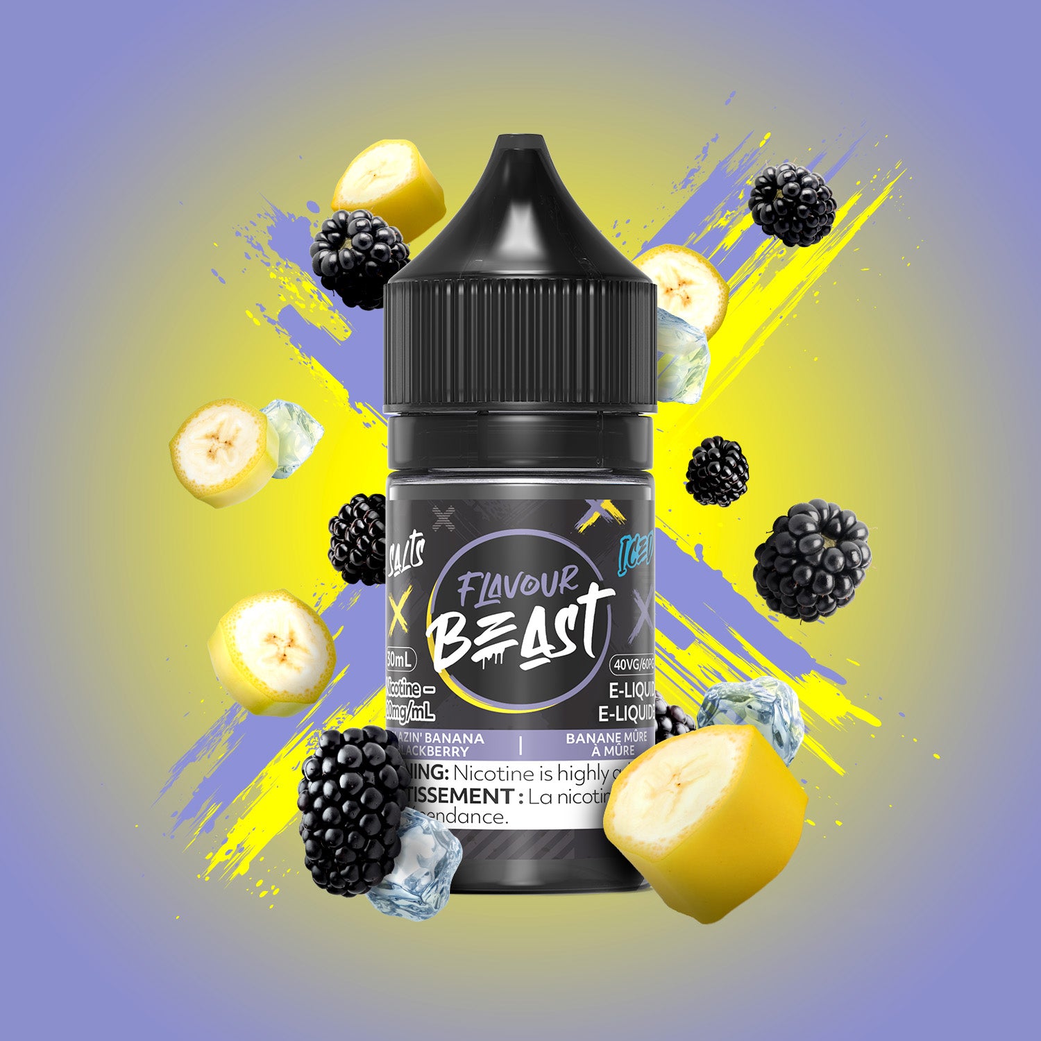 Flavour Beast Salt - Blazin' Banana Blackberry Iced (PROVINCIAL)