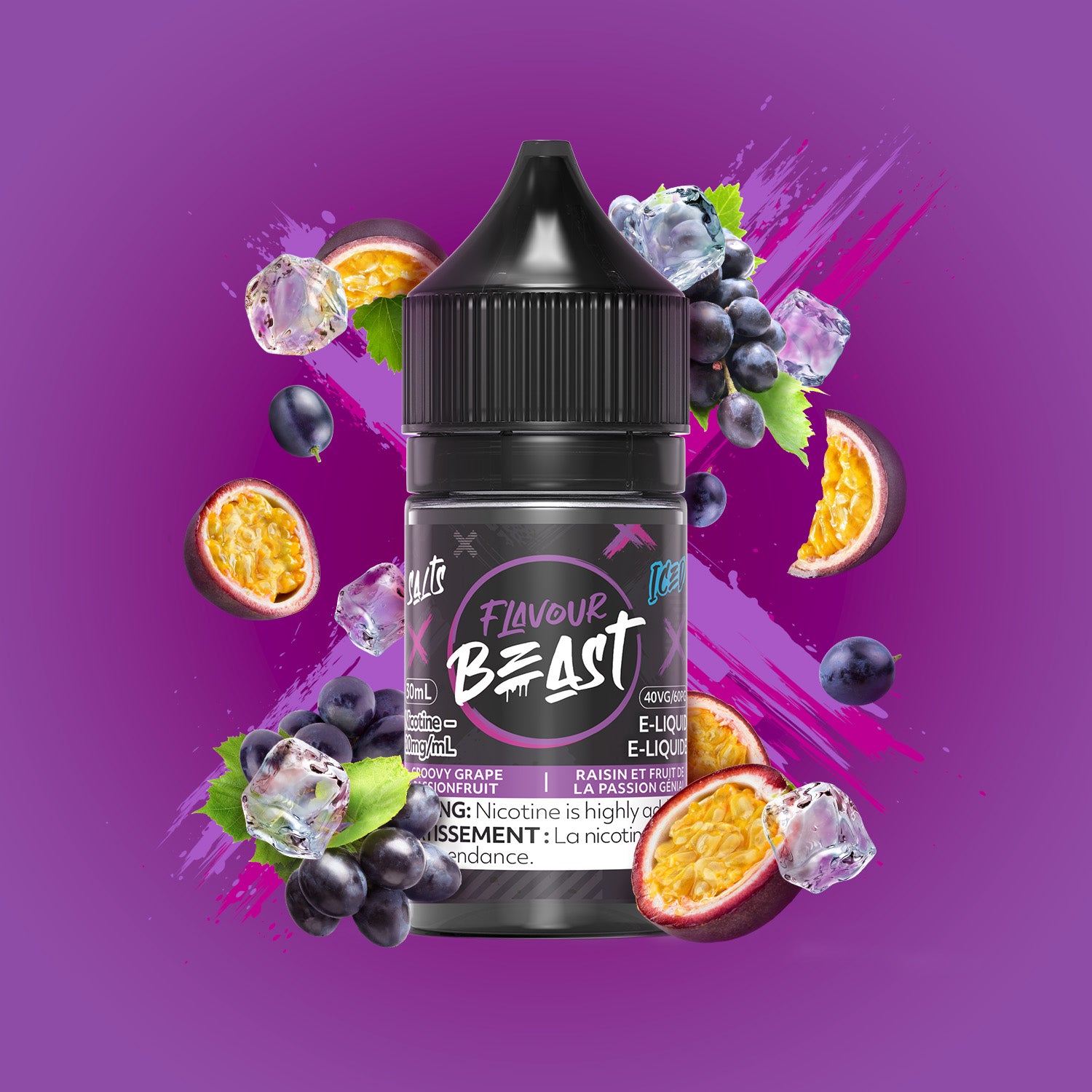 Flavour Beast Salt - Groovy Grape Passionfruit Iced (PROVINCIAL)