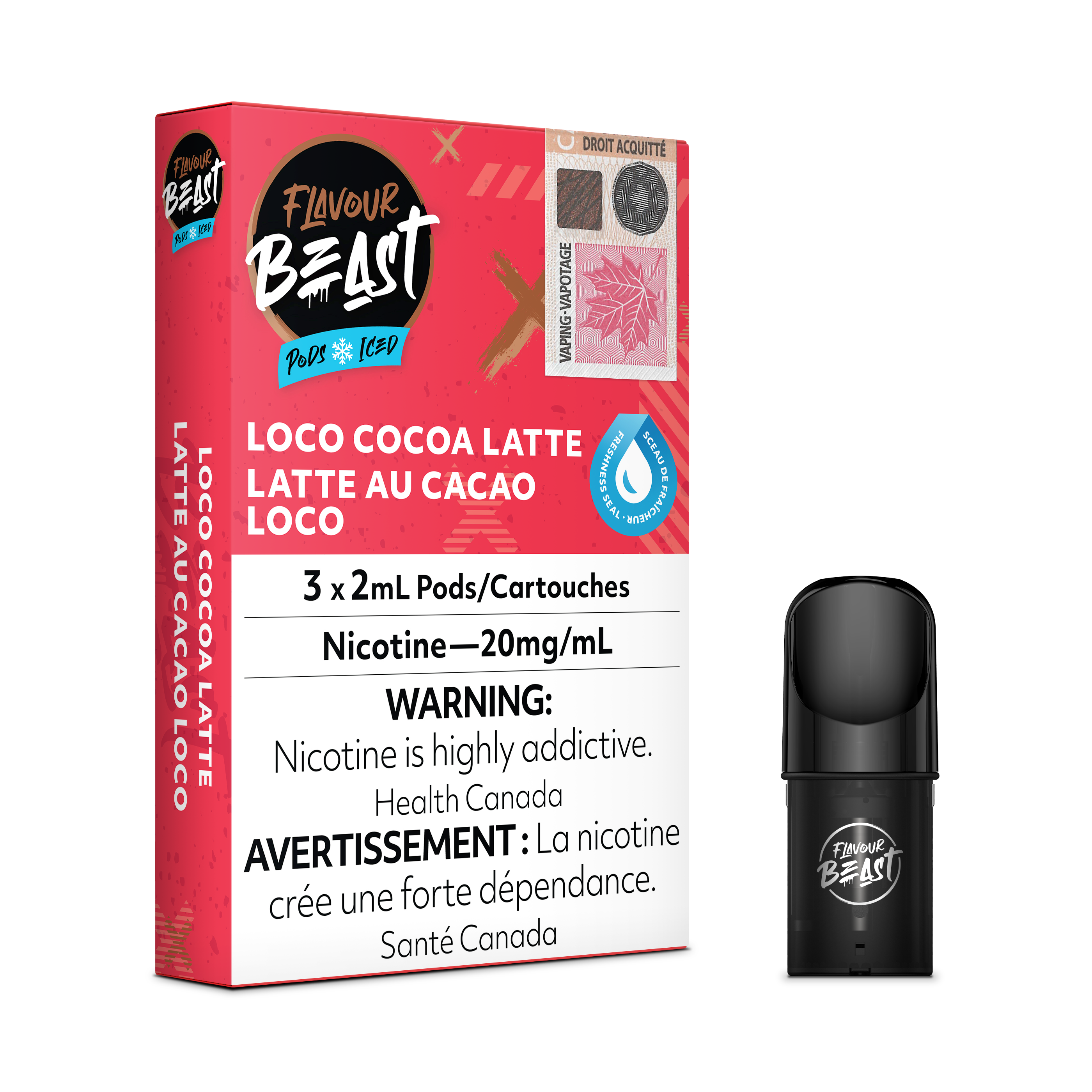 Flavour Beast Flow Pods - Loco Cocoa Latte (Compatible With STLTH)