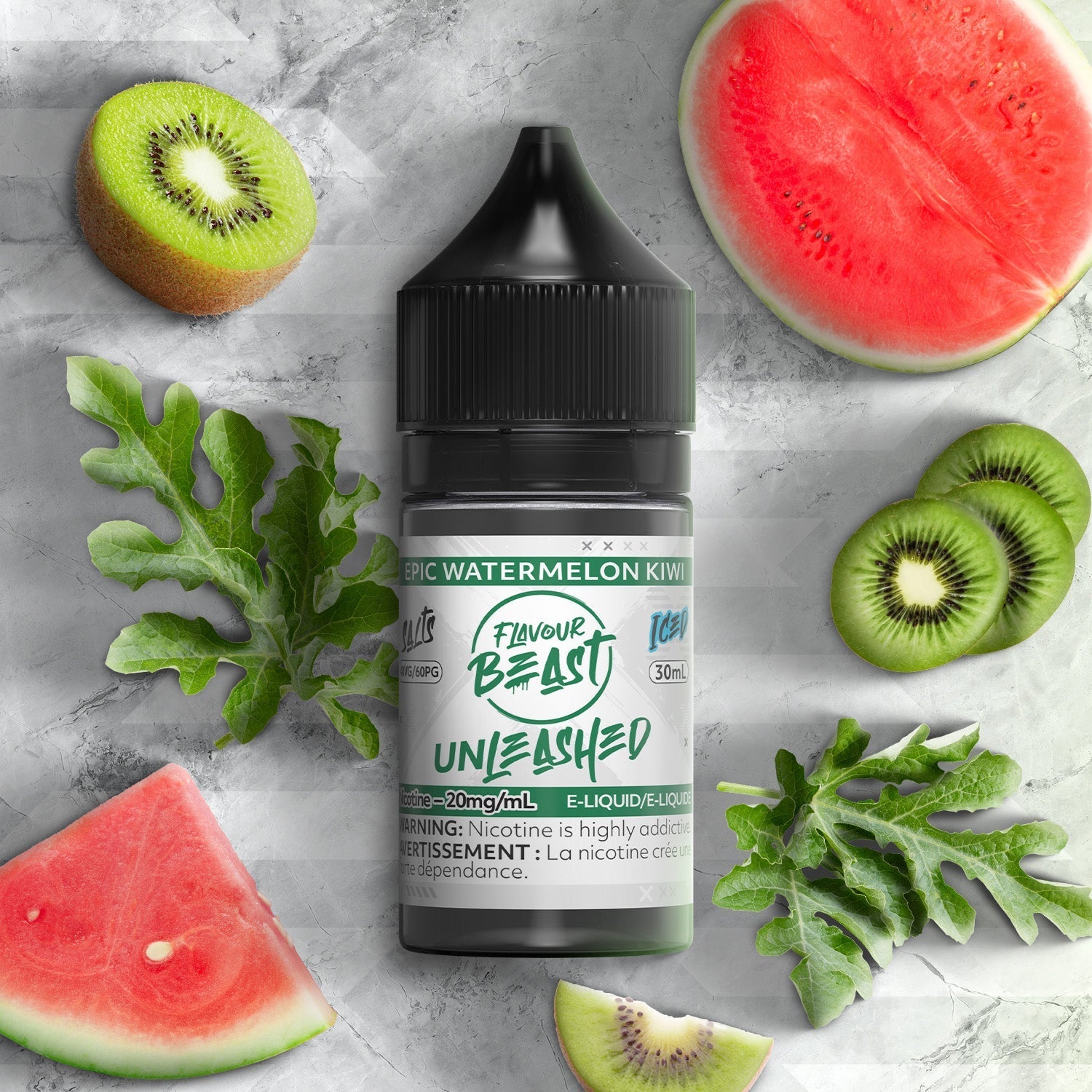 Flavour Beast Unleashed Salt - Epic Watermelon Kiwi (PROVINCIAL)
