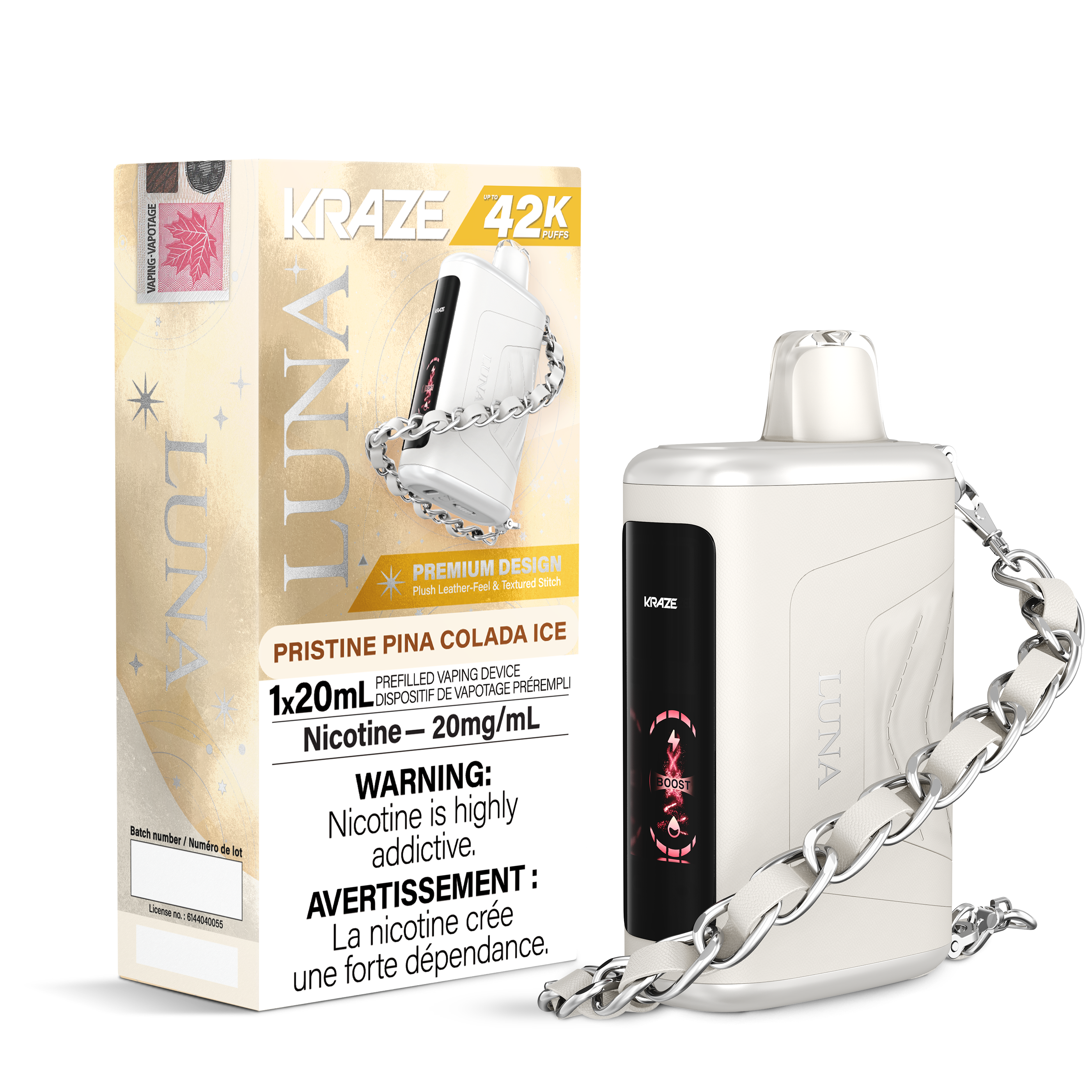 Kraze Luna - Disposable E-Cig (PROVINCIAL) (42K Puffs)