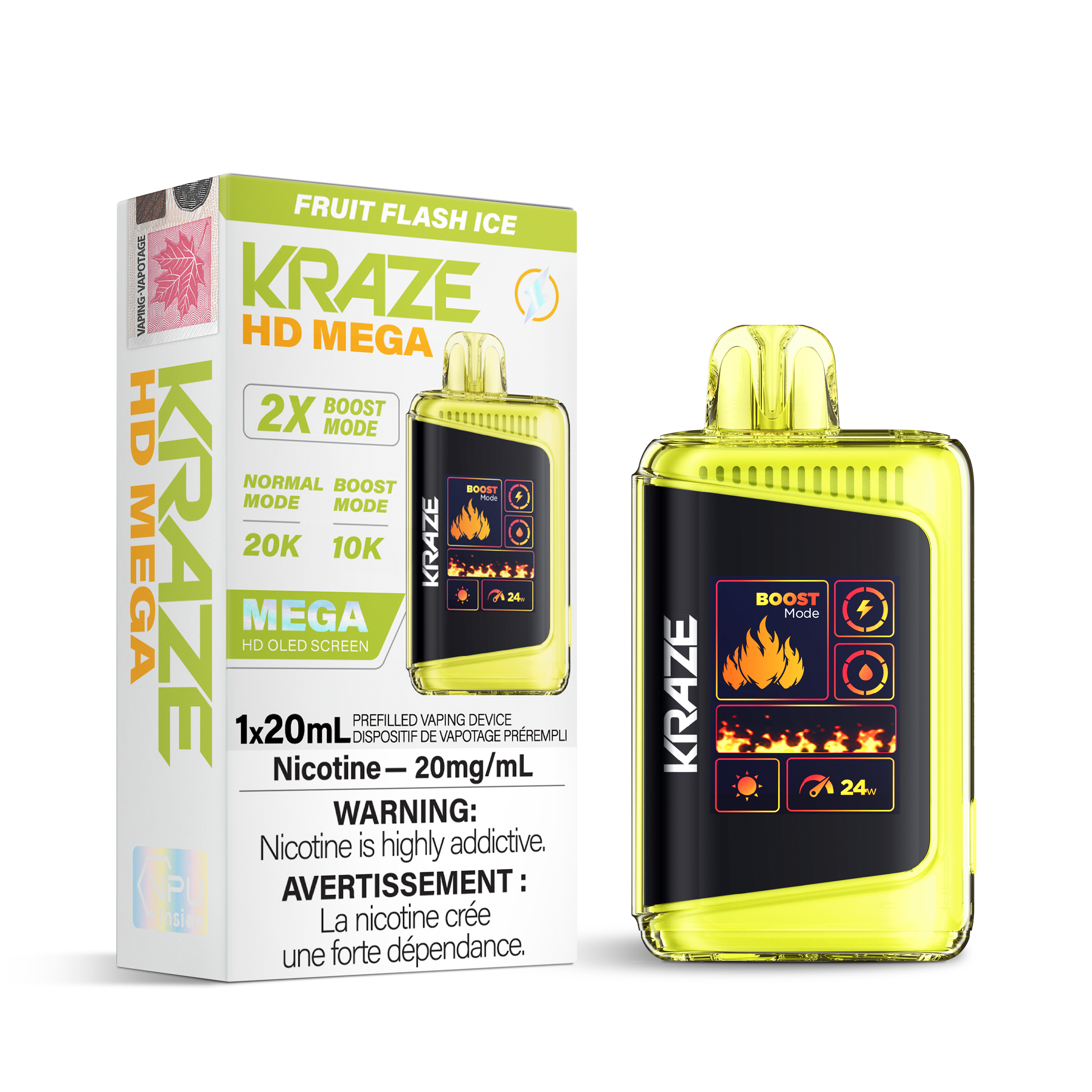 Kraze HD Mega - Disposable E-Cig(20k Puffs)