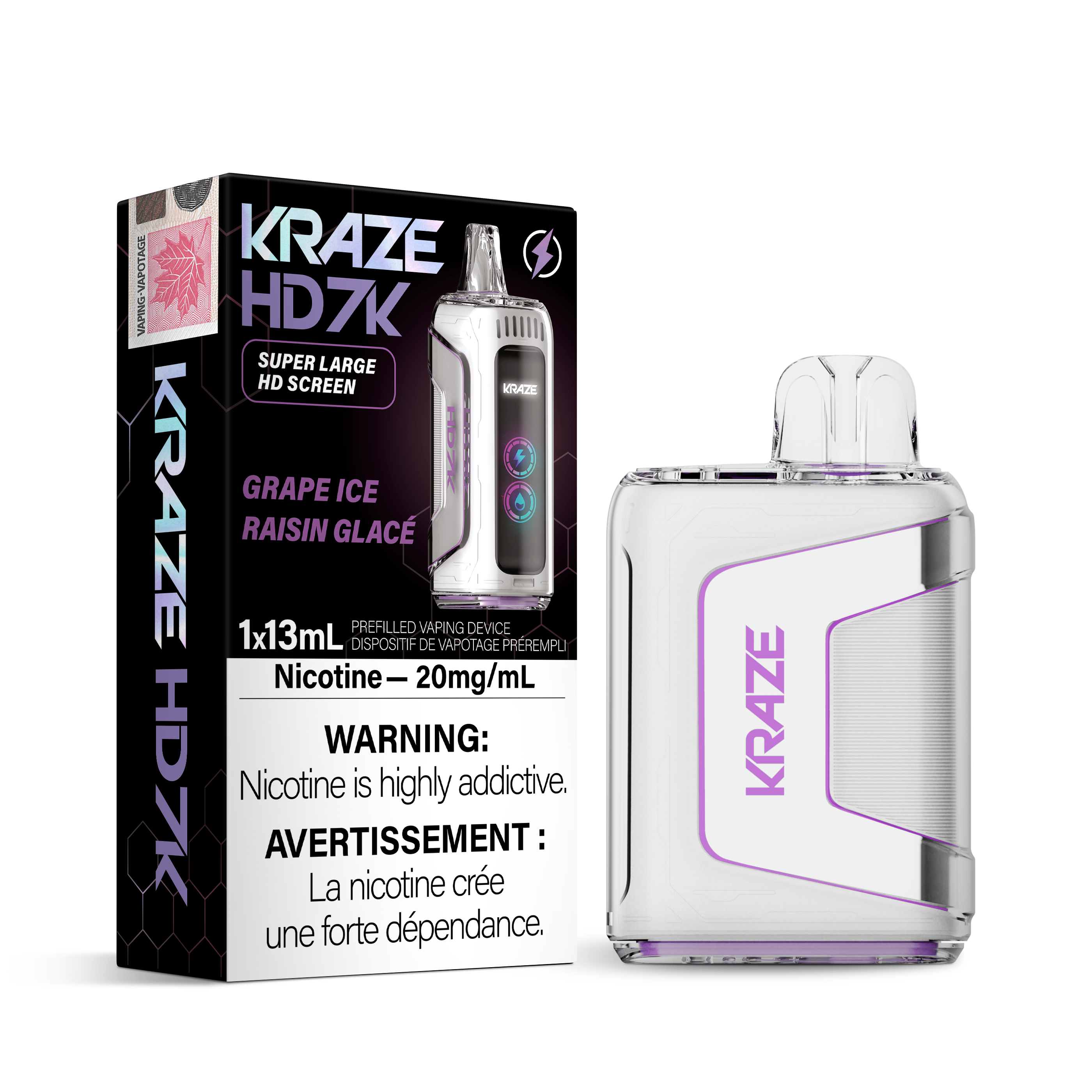 Kraze HD7K - Disposable E-Cig (7000 Puffs)