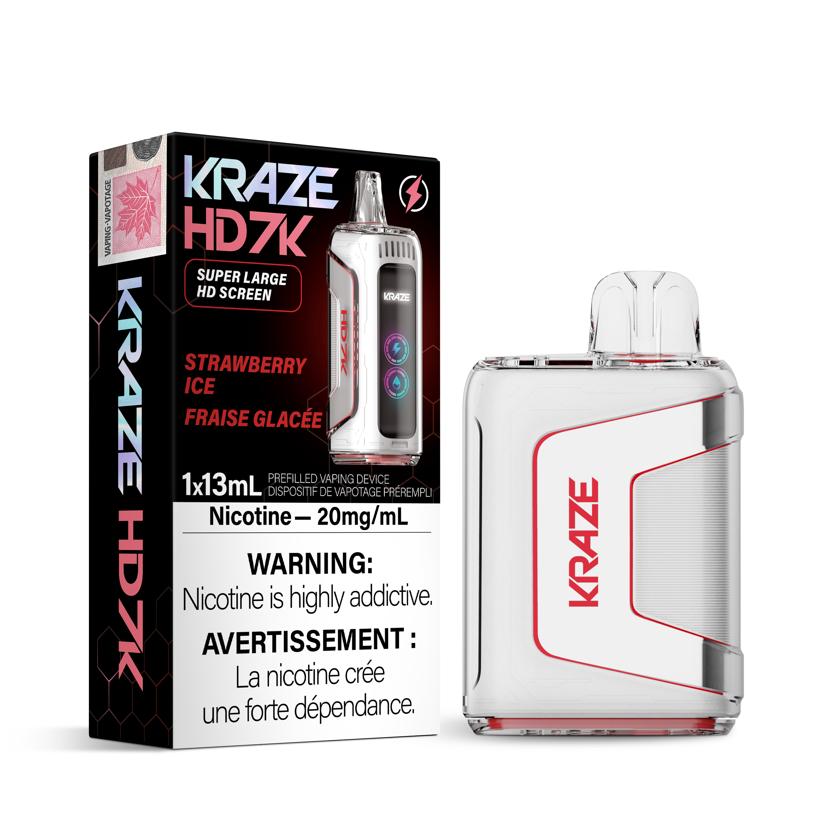 Kraze HD7K - Disposable E-Cig (7000 Puffs)